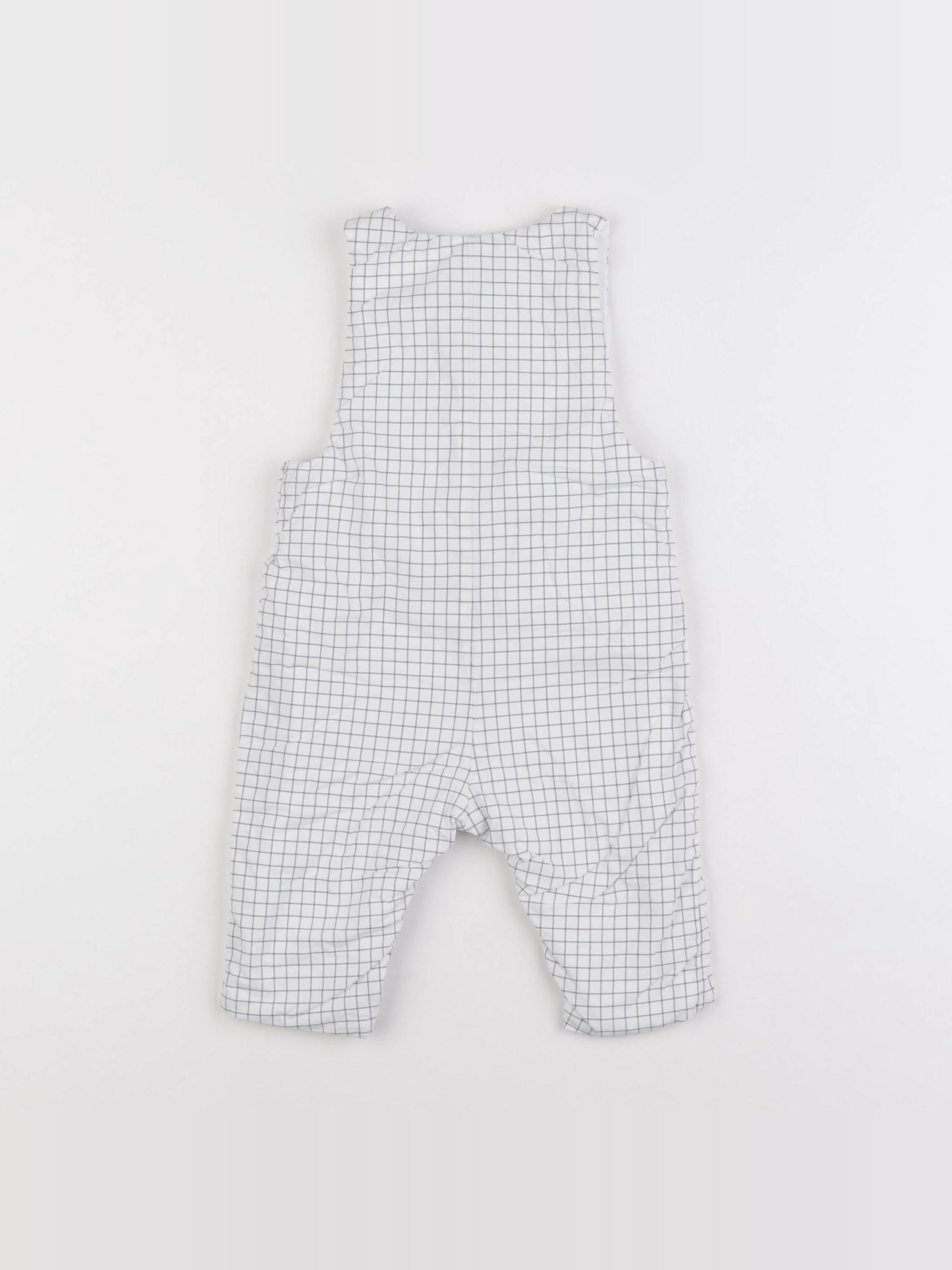 Jacadi - combinaison doublé blanc, bleu - 6 mois