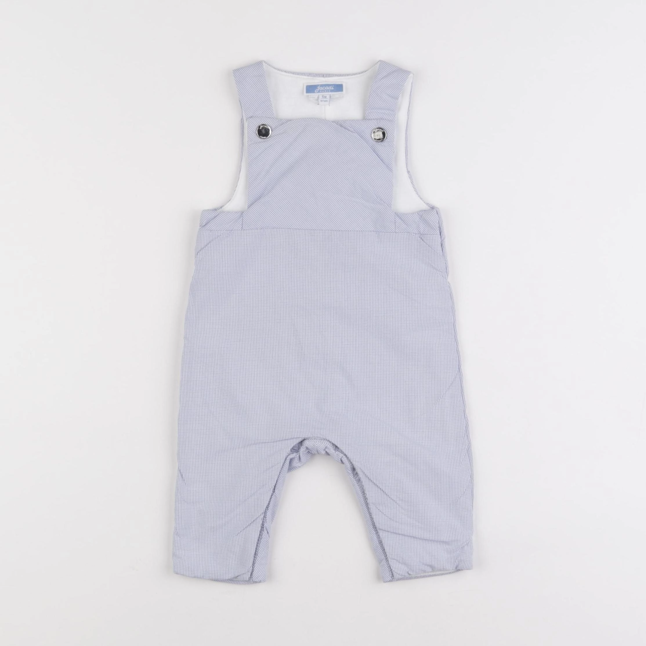 Jacadi - combinaison doublé blanc, bleu - 6 mois
