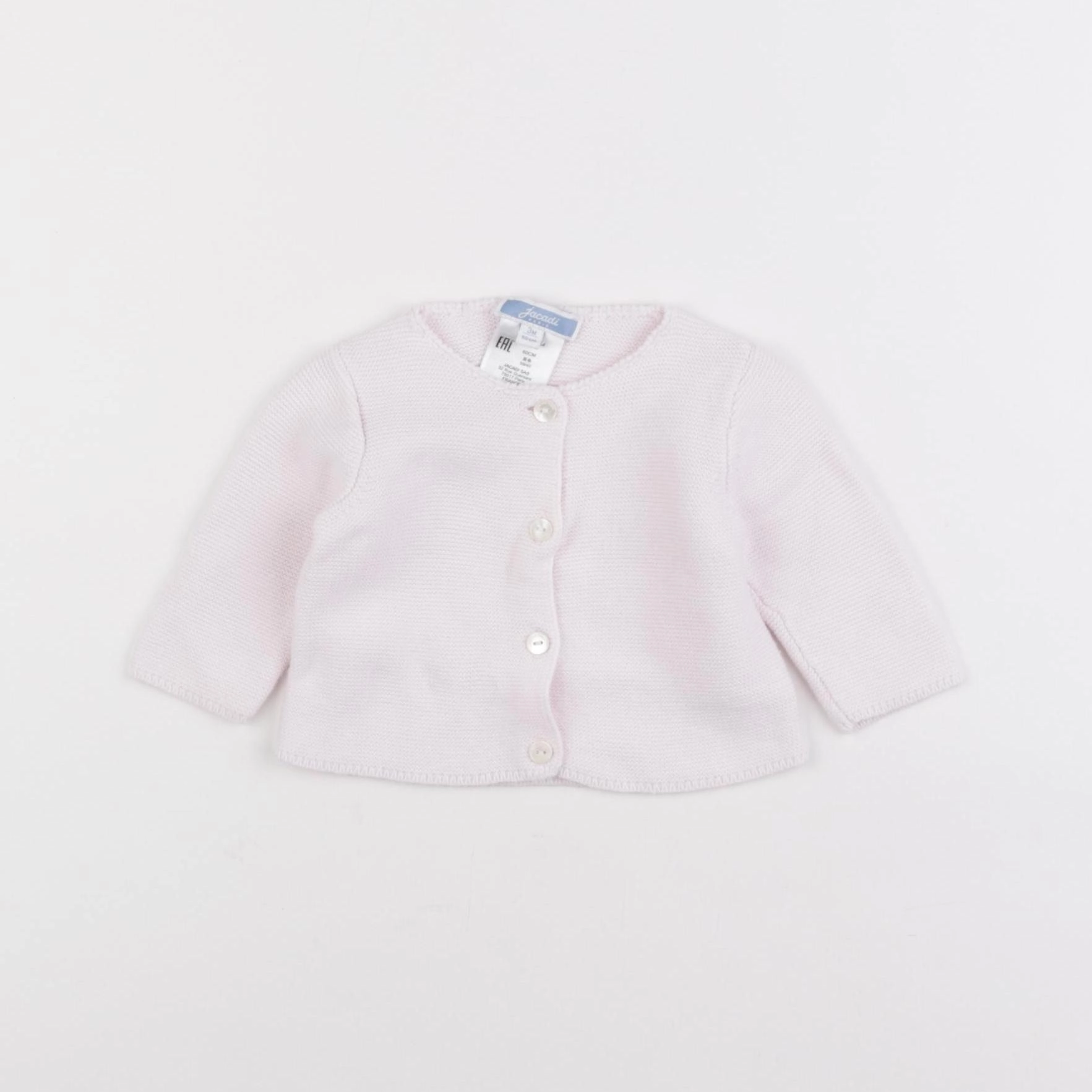 Jacadi - gilet rose - 3 mois
