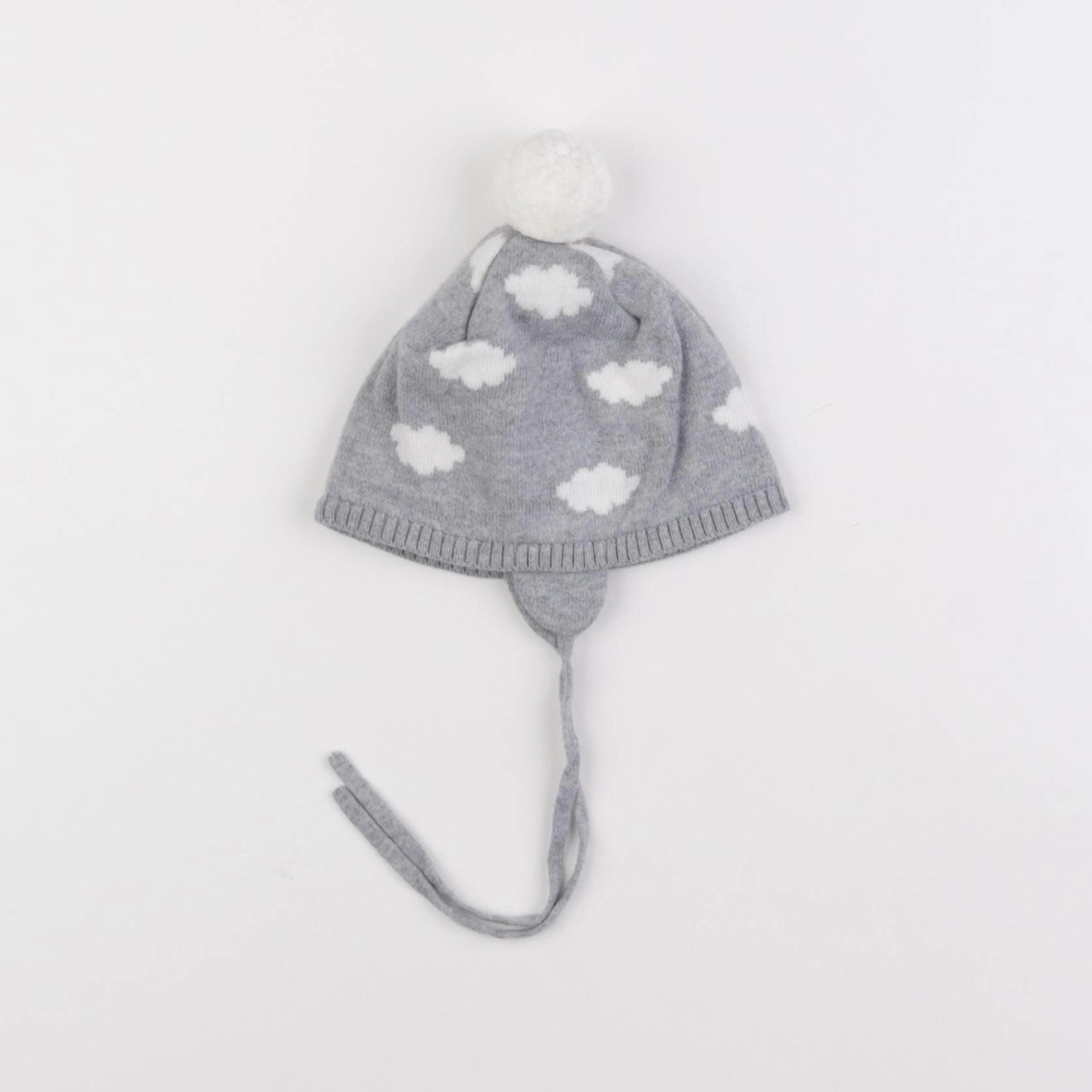 Jacadi - bonnet gris, blanc - 3 mois
