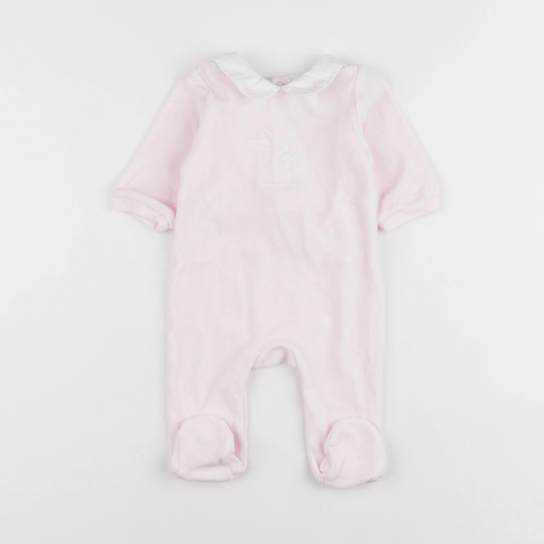 Jacadi - pyjama velours rose - 3 mois
