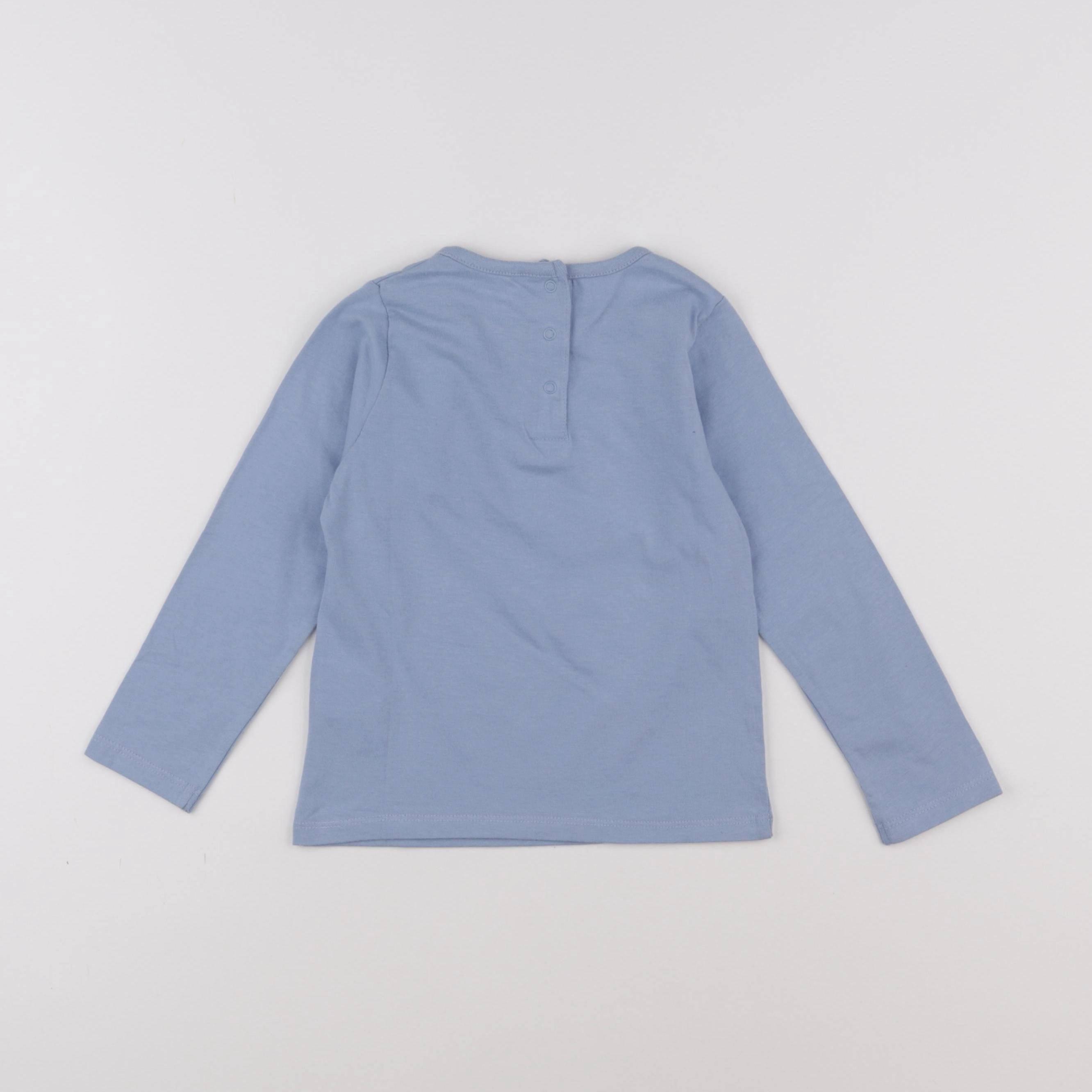 Vertbaudet - tee-shirt bleu - 3 ans