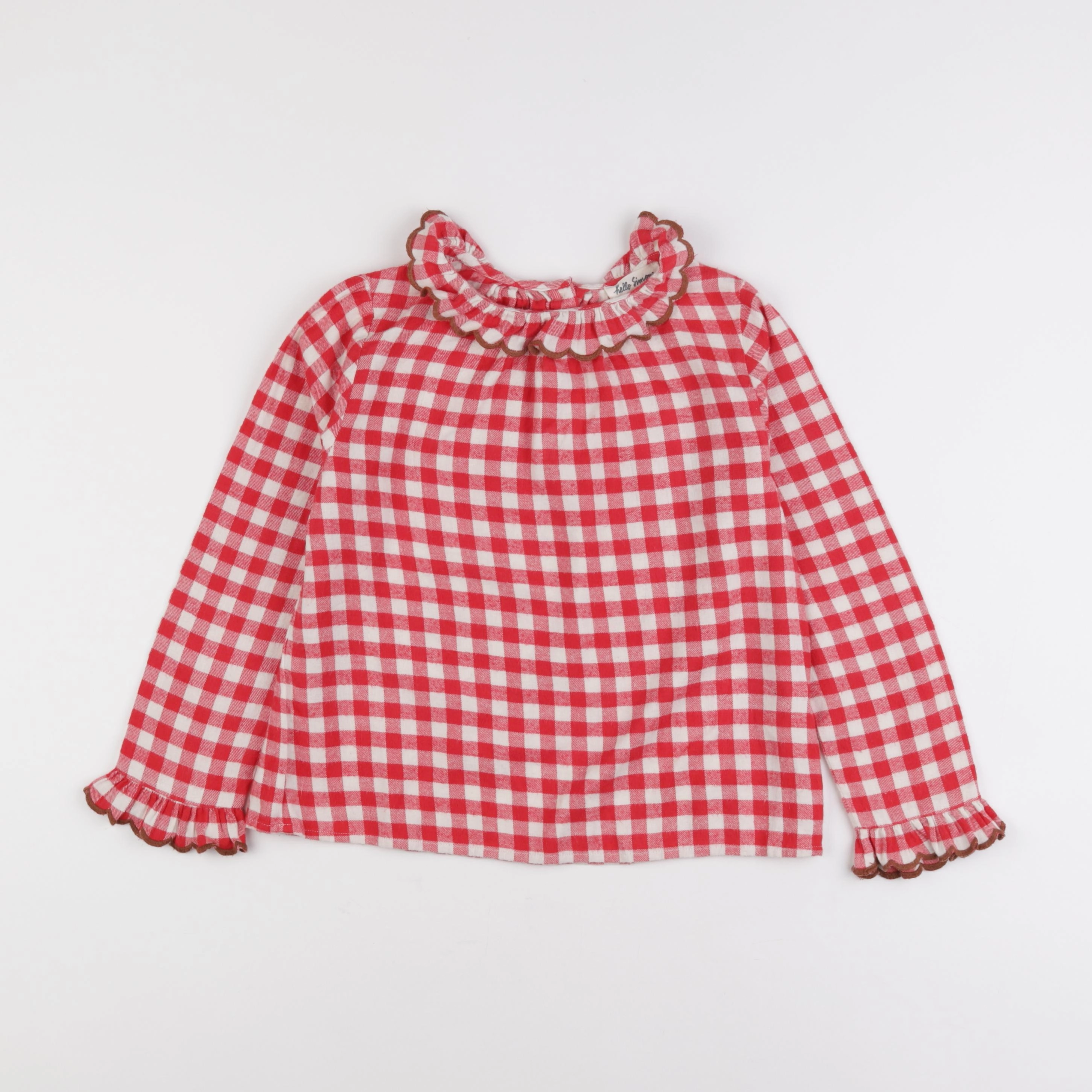 Hello Simone - blouse rouge - 8 ans