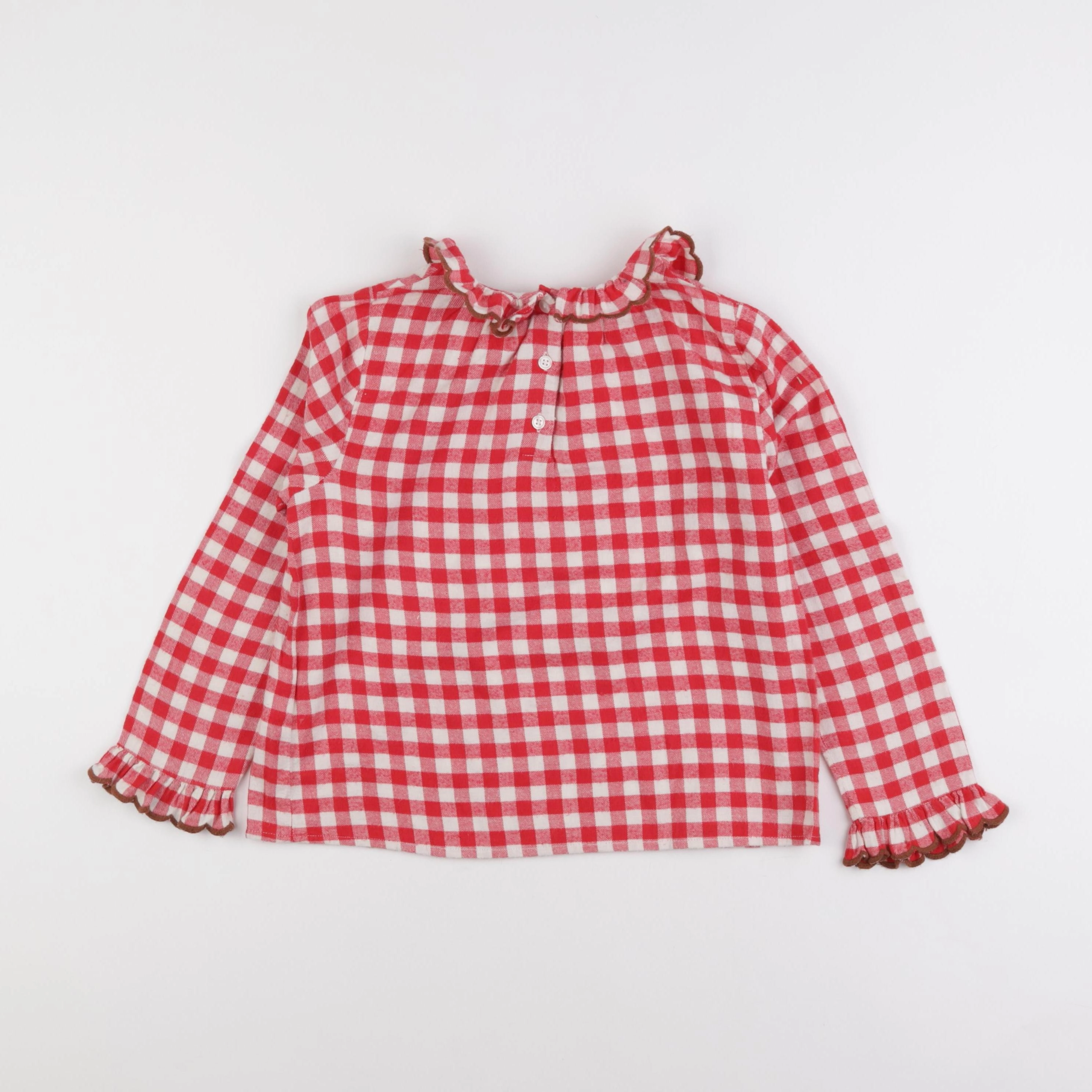 Hello Simone - blouse rouge - 8 ans