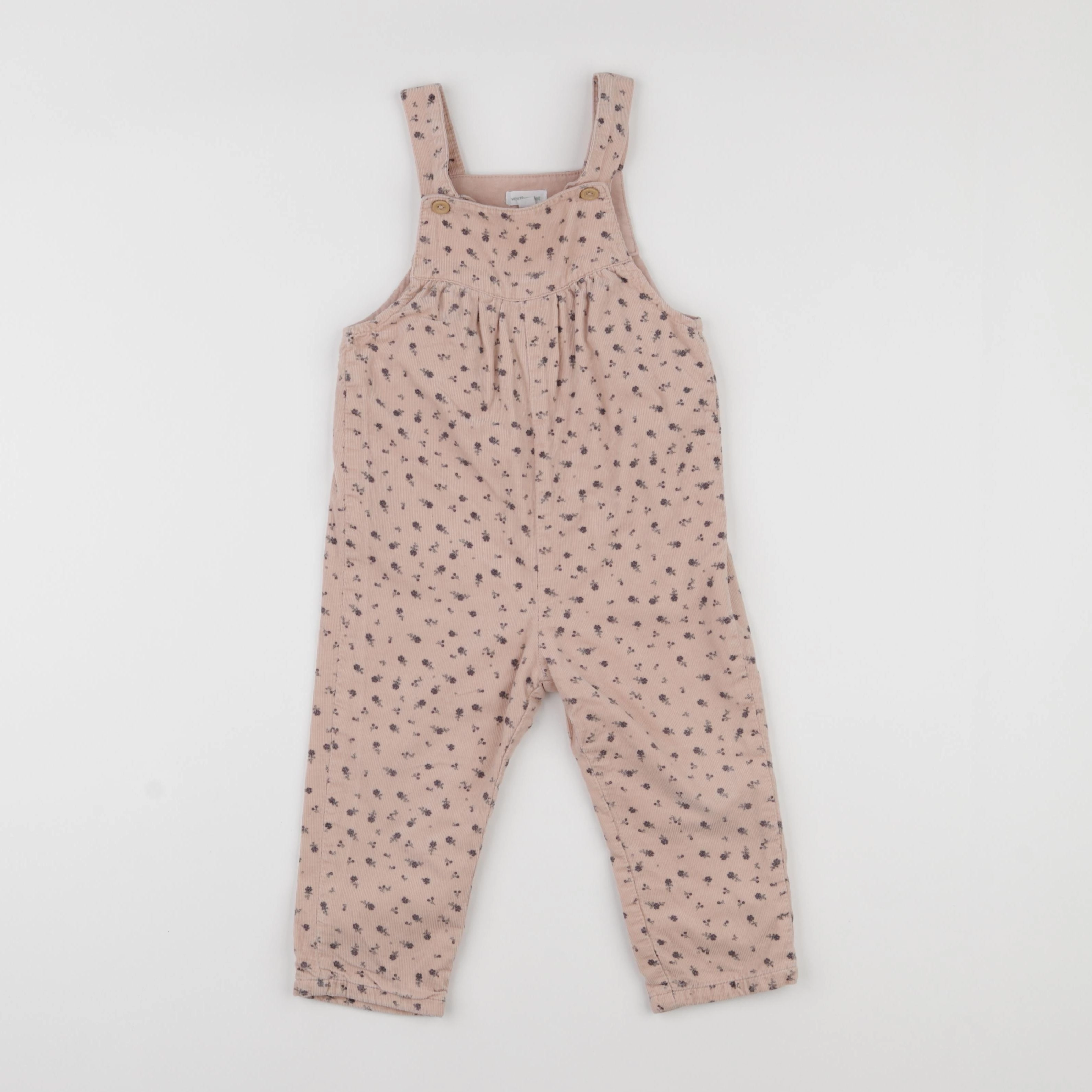 Vertbaudet - salopette doublé rose - 2 ans