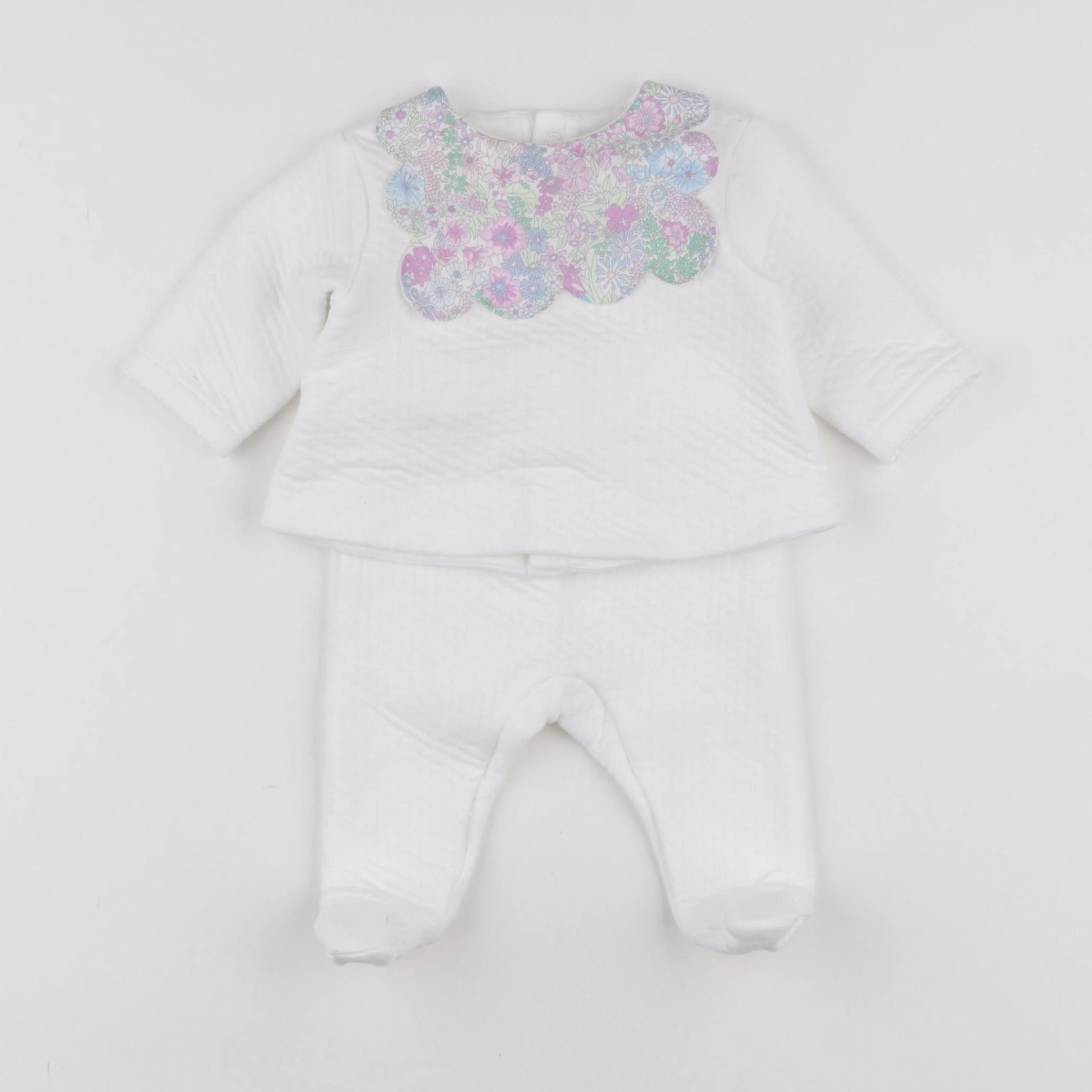 Jacadi - ensemble liberty blanc - 3 mois