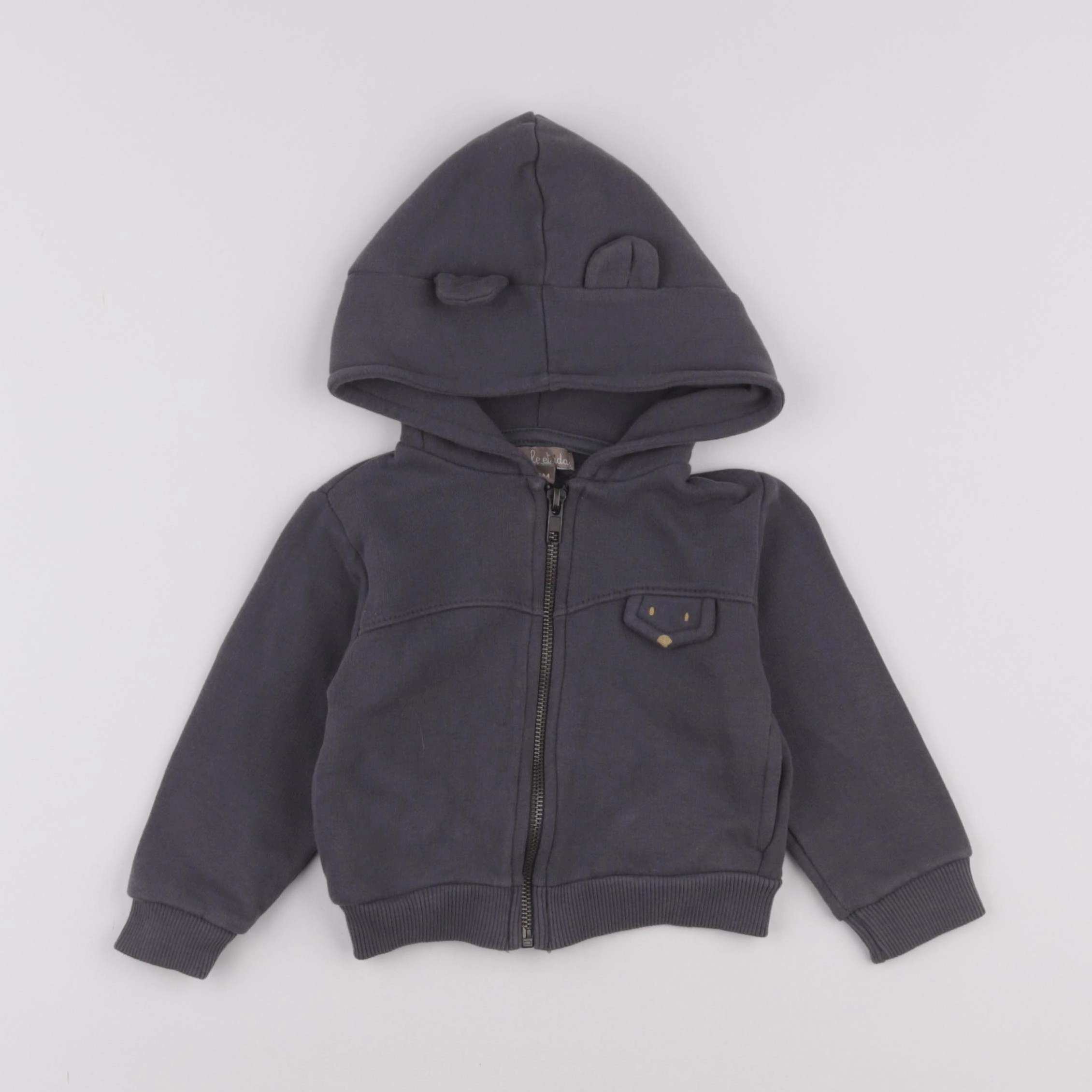 Emile et Ida - sweat gris - 9 mois