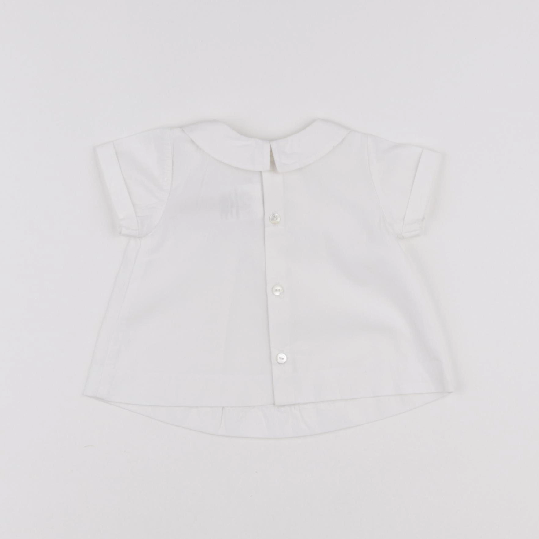 Jacadi - blouse blanc - 1 mois