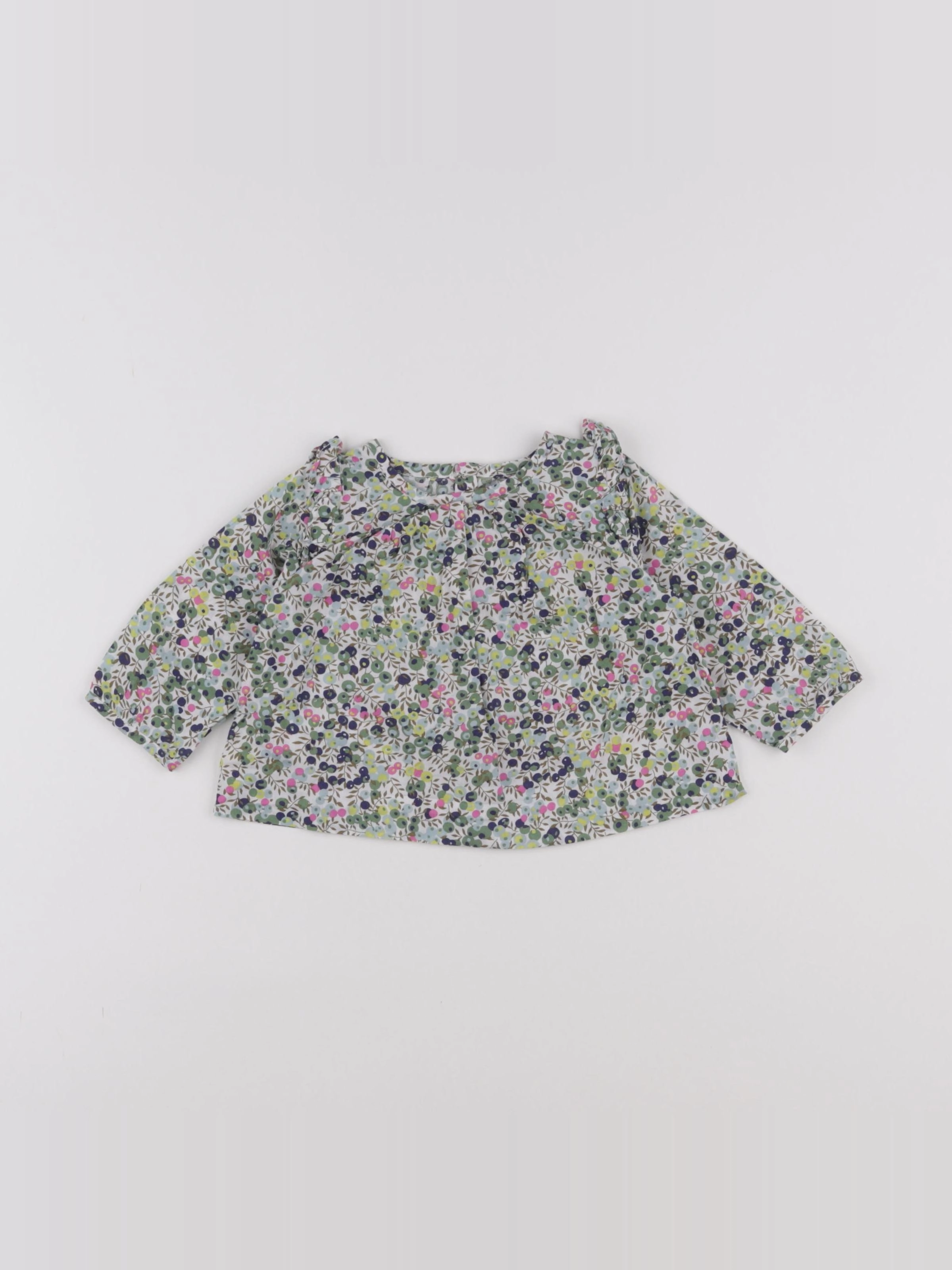 Jacadi - blouse vert - 6 mois