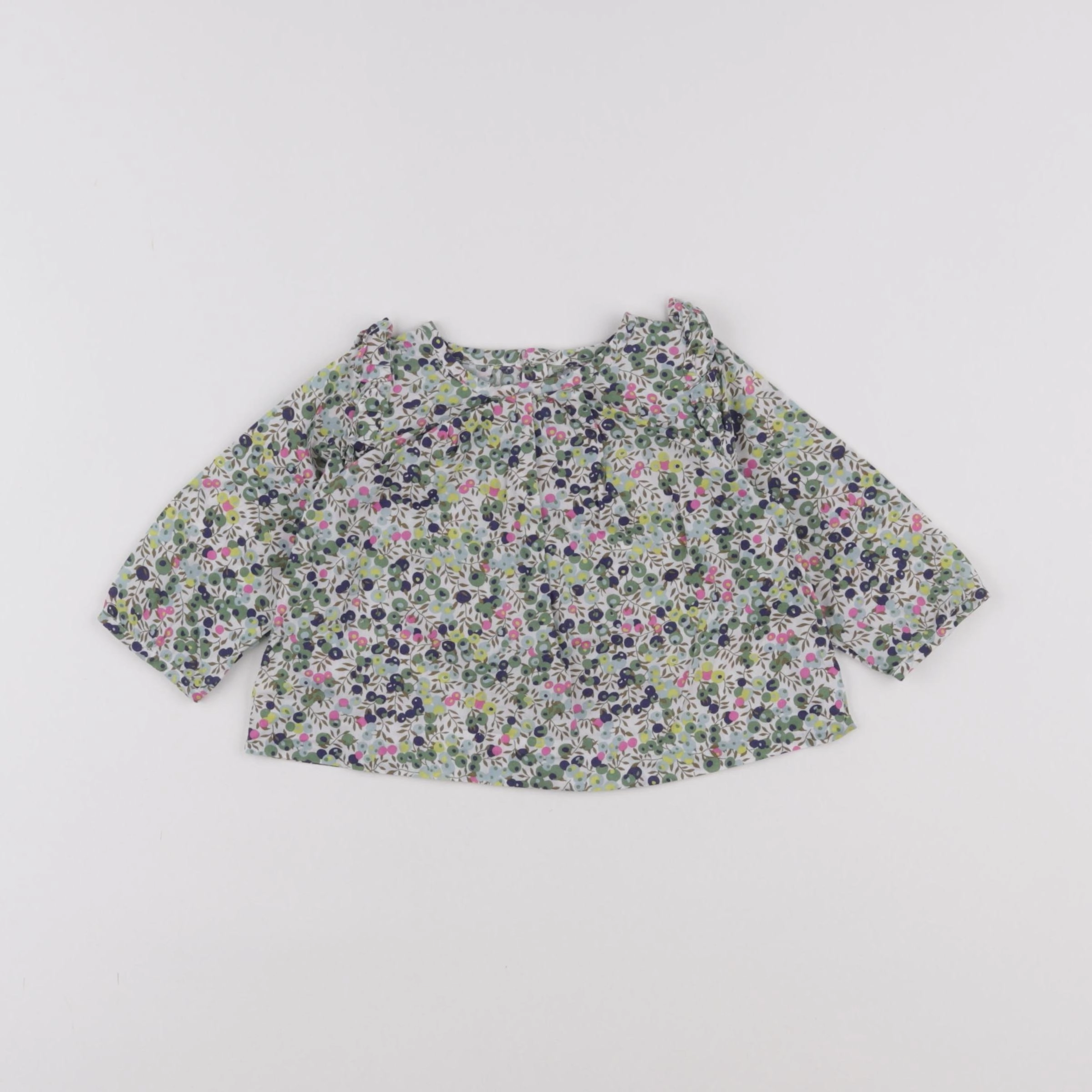 Jacadi - blouse vert - 6 mois