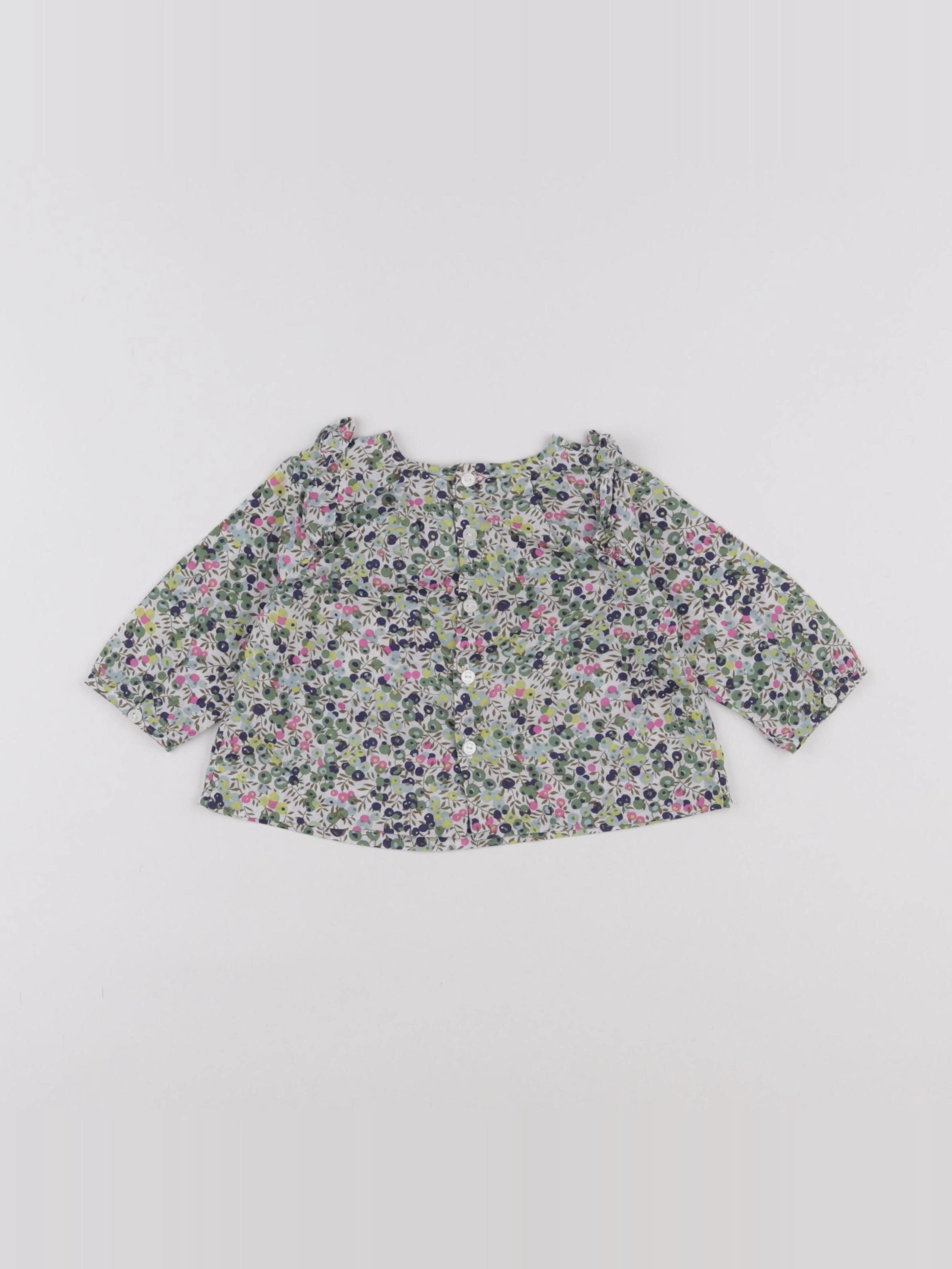 Jacadi - blouse vert - 6 mois
