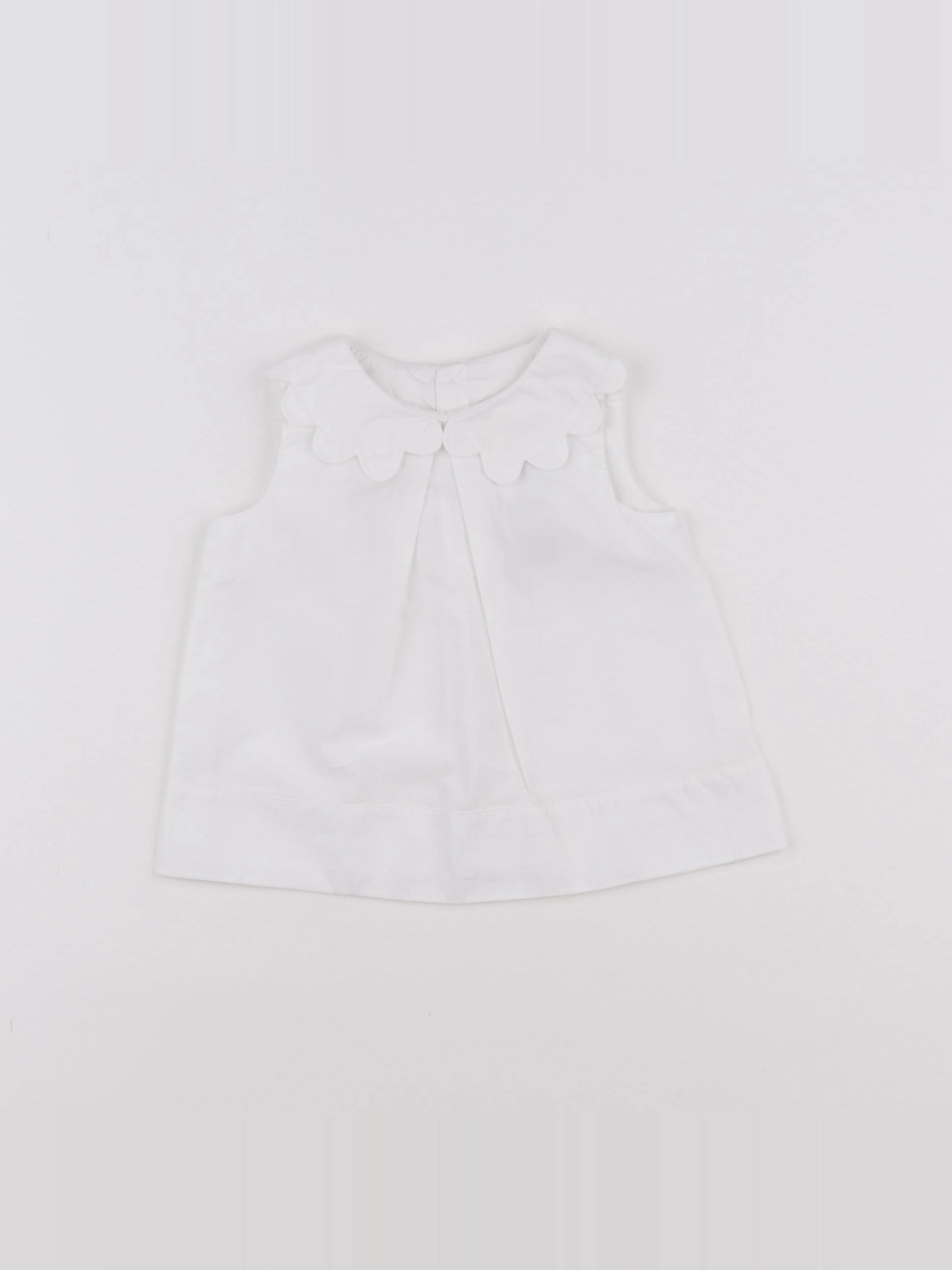 Jacadi - blouse blanc - 6 mois