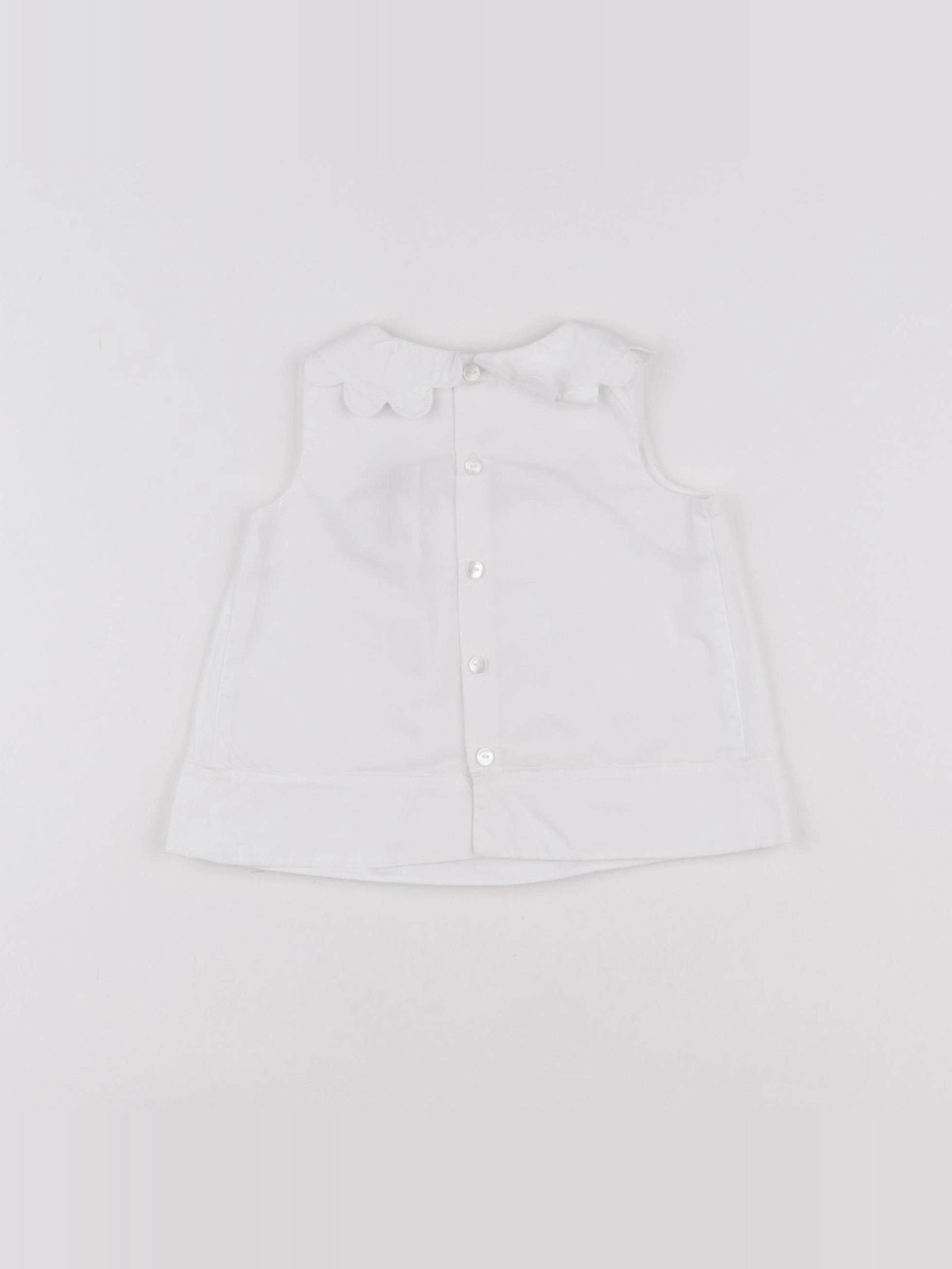 Jacadi - blouse blanc - 6 mois
