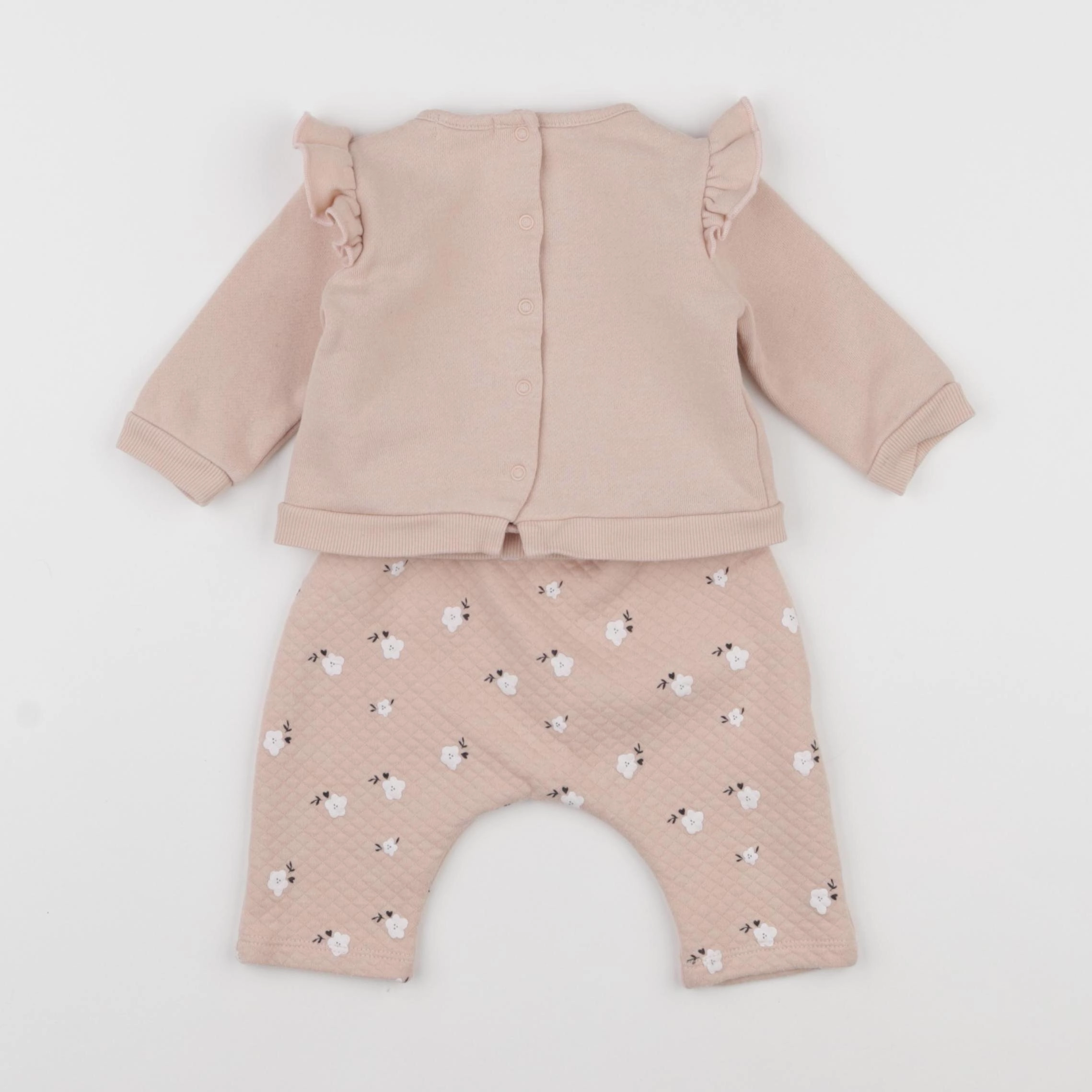 Vertbaudet - ensemble rose - 3 mois