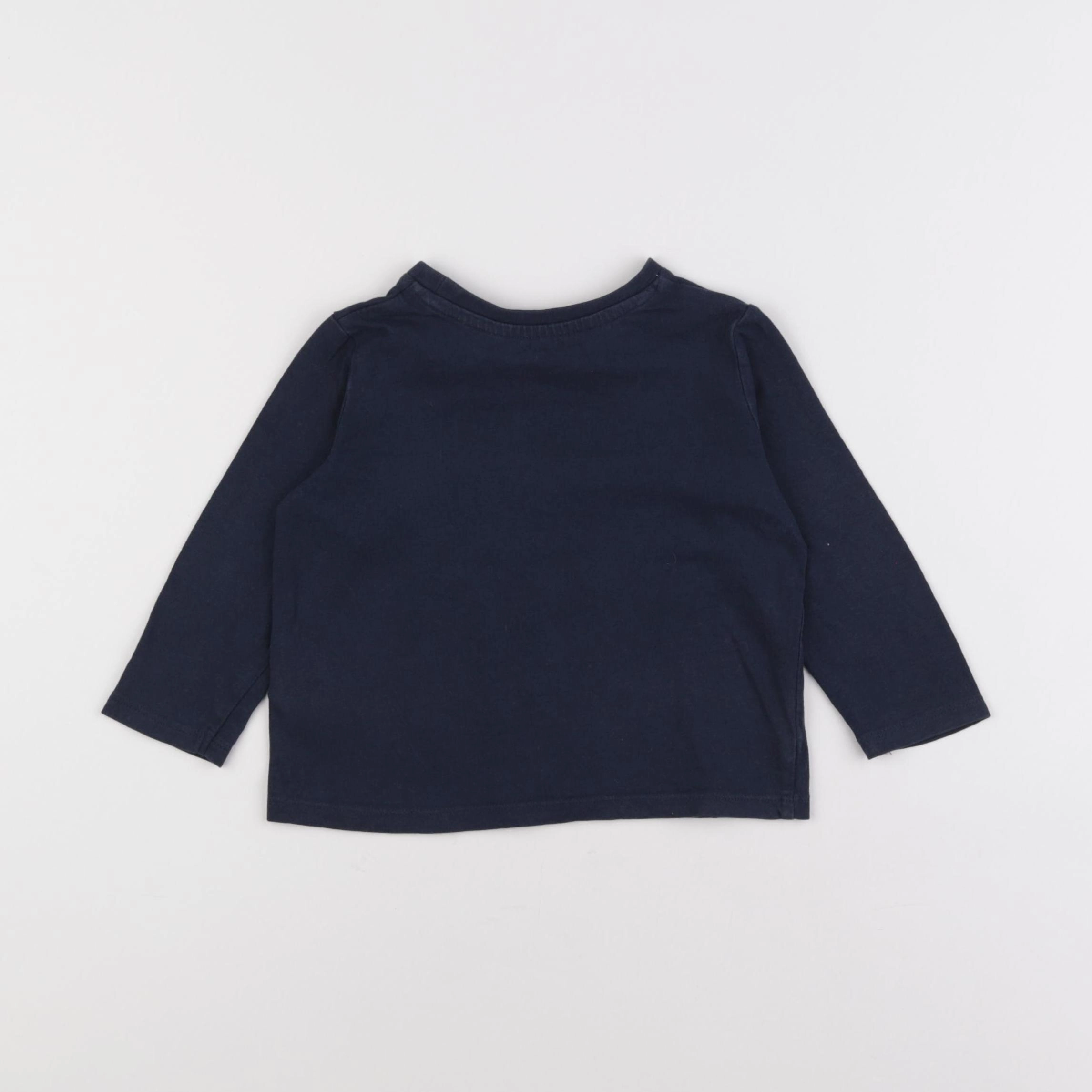 Vertbaudet - tee-shirt bleu - 2 ans