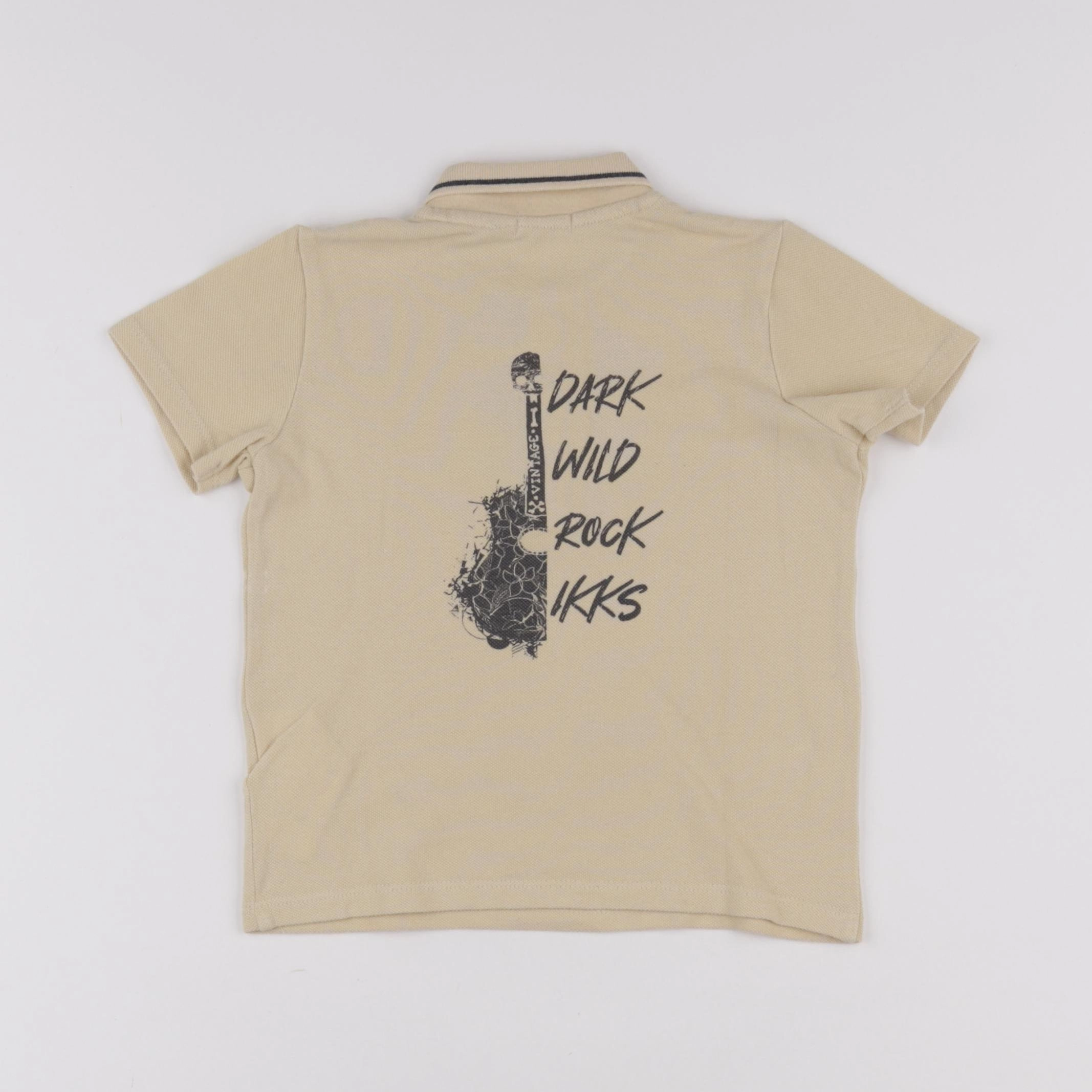 IKKS - polo imprimé au dos jaune - 2 ans