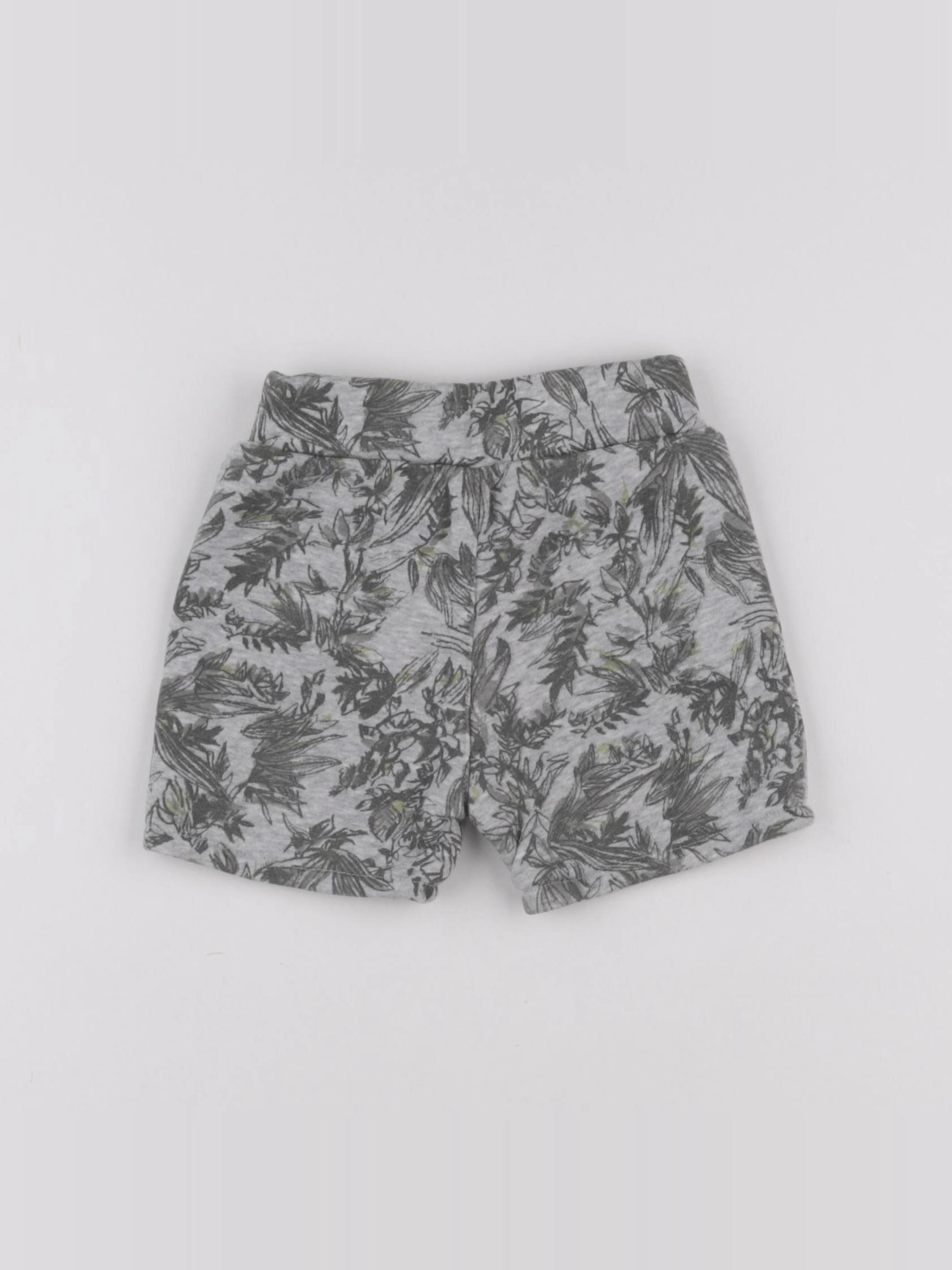 IKKS - short réversible gris, vert - 12 mois