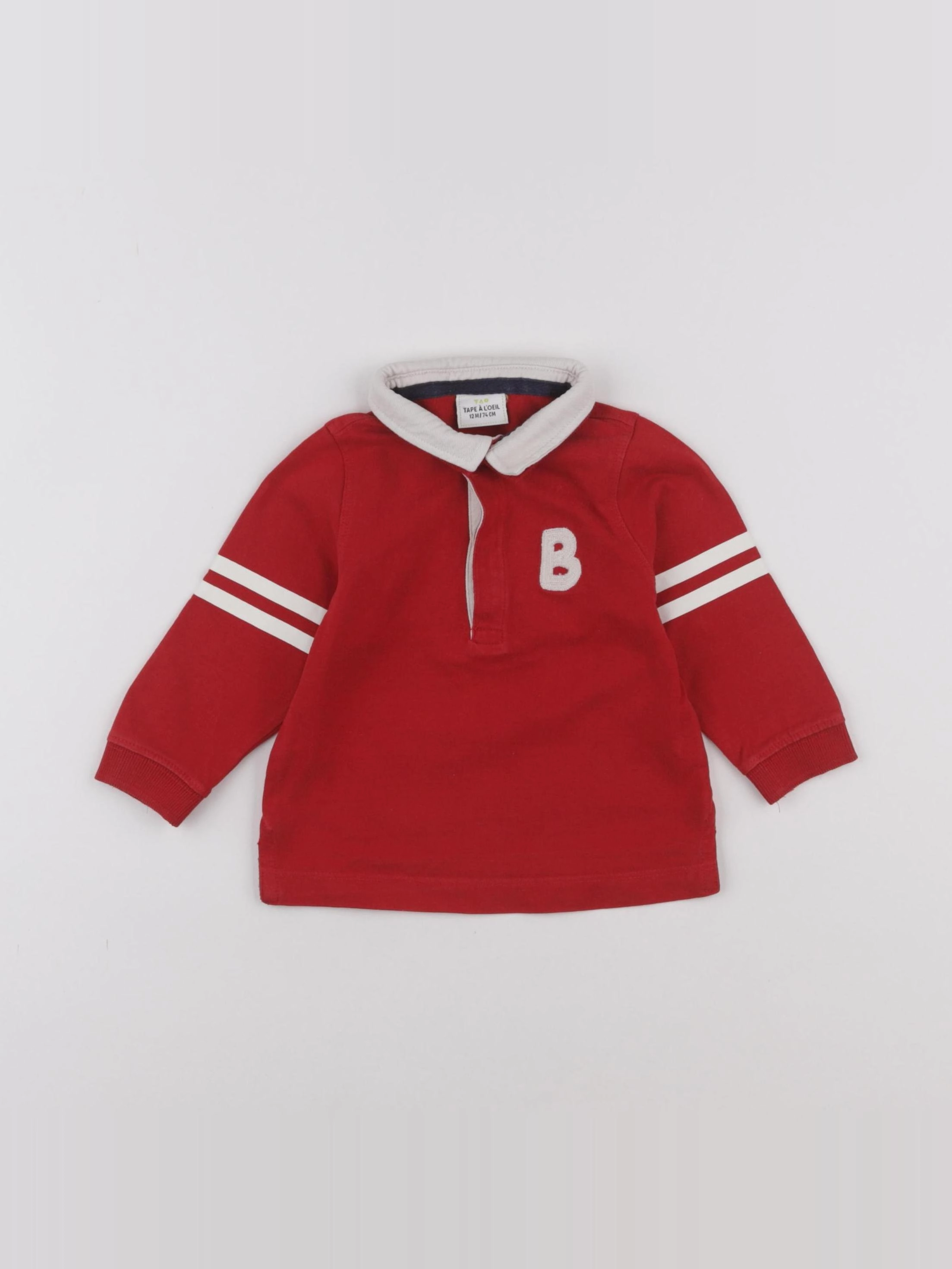 Tape à l'oeil - polo imprimé au dos rouge - 12 mois