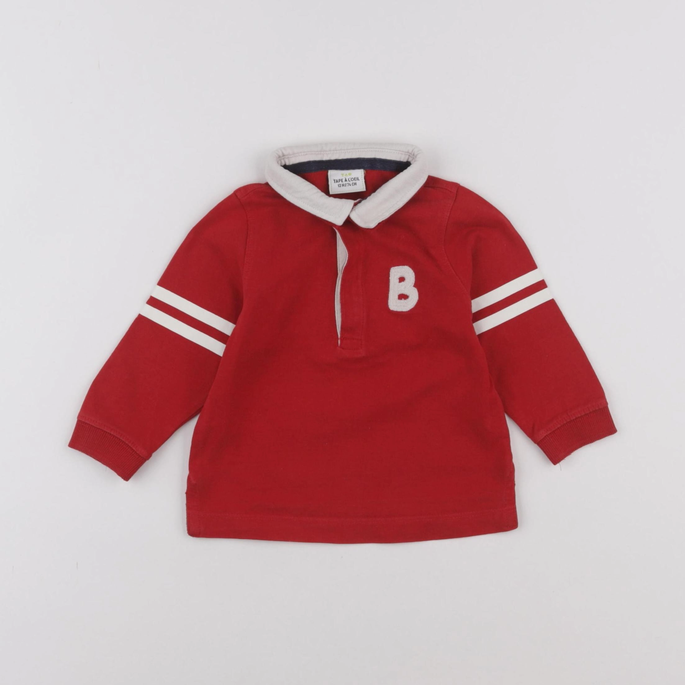 Tape à l'oeil - polo imprimé au dos rouge - 12 mois
