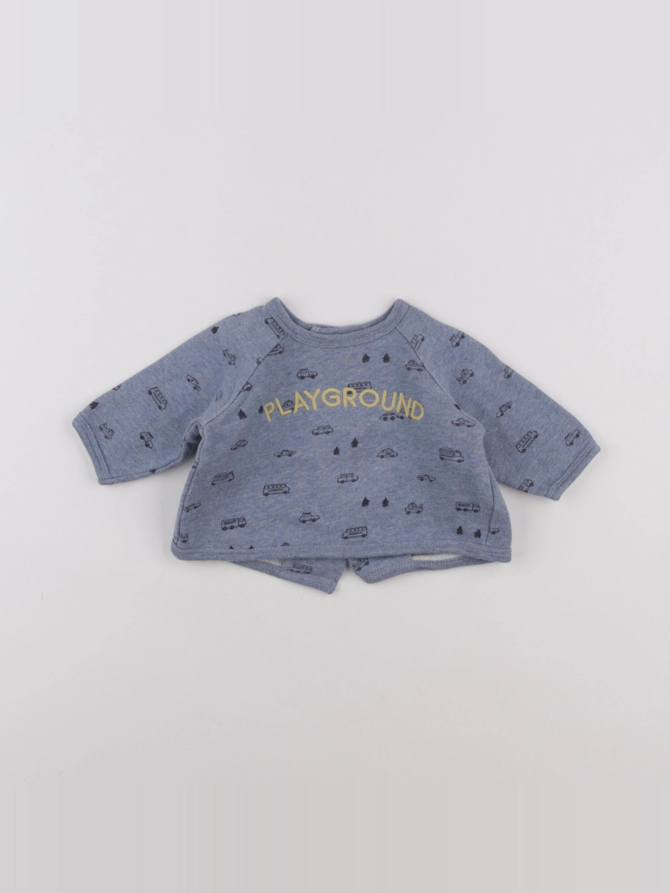 Boutchou - sweat bleu - 3 mois