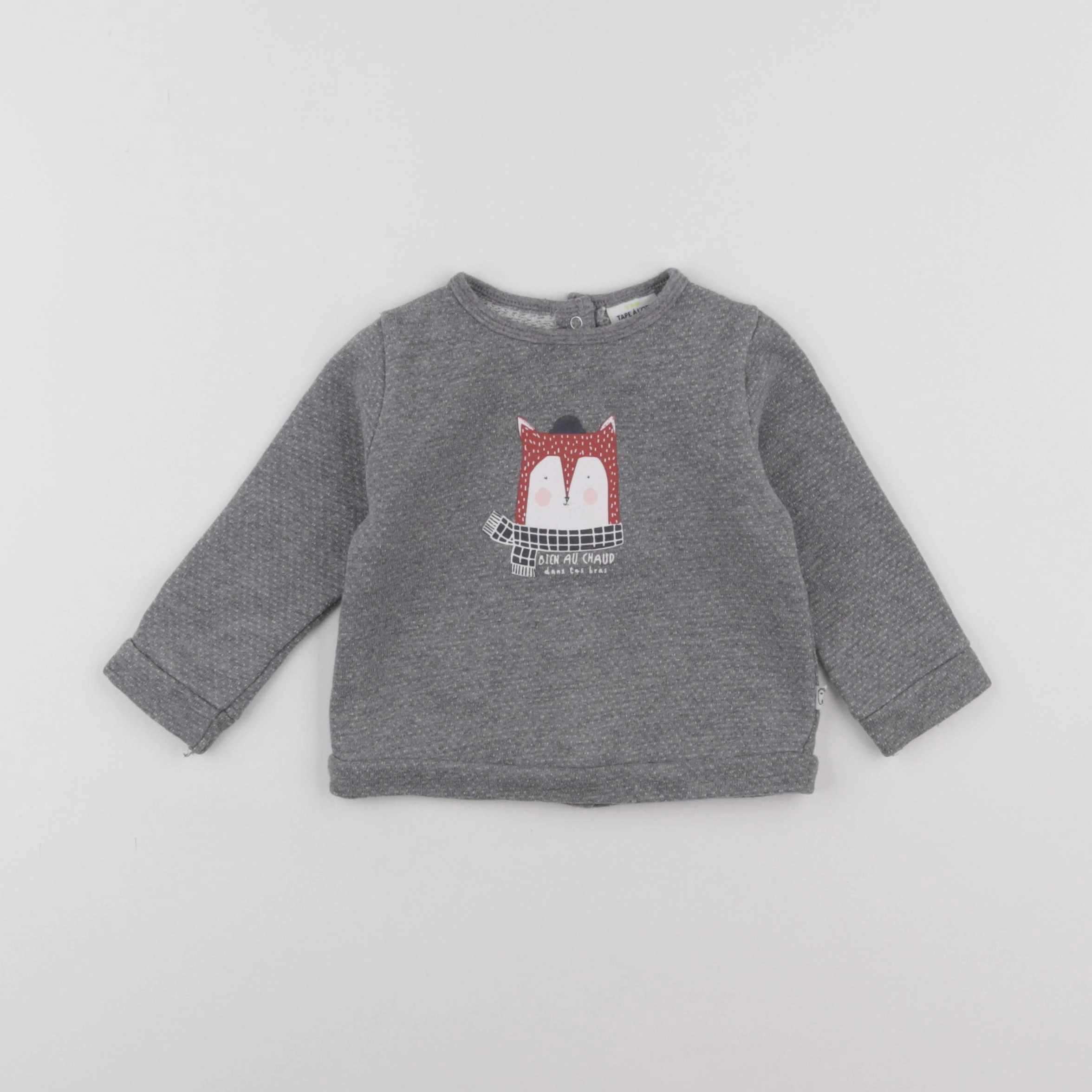 Tape à l'oeil - sweat gris - 12 mois