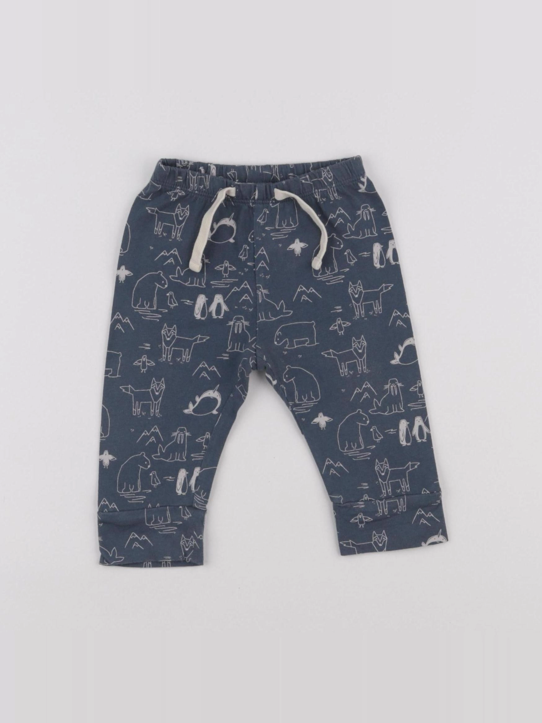 GAP - pantalon bleu - 3/6 mois