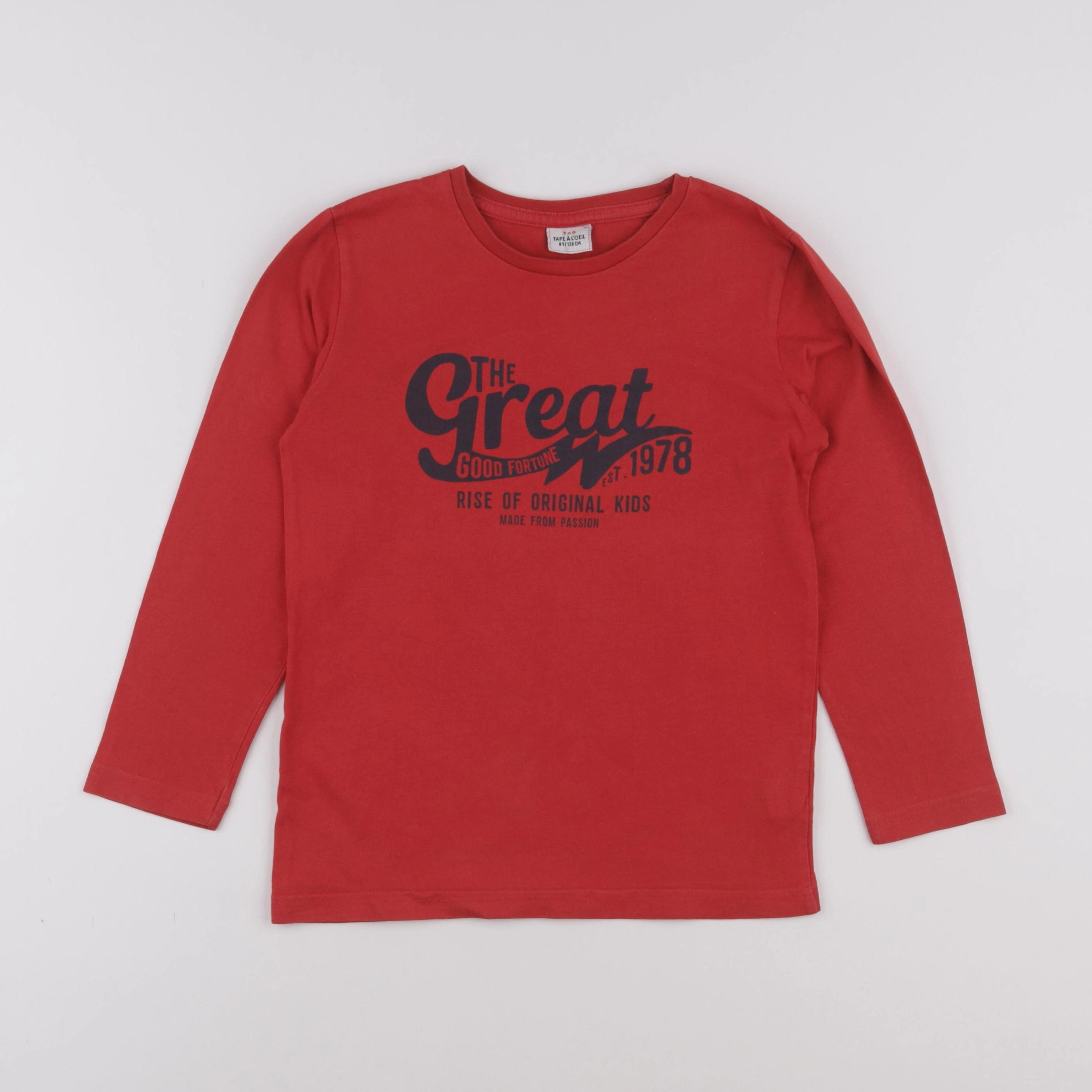 Tape à l'oeil - tee-shirt rouge - 8 ans