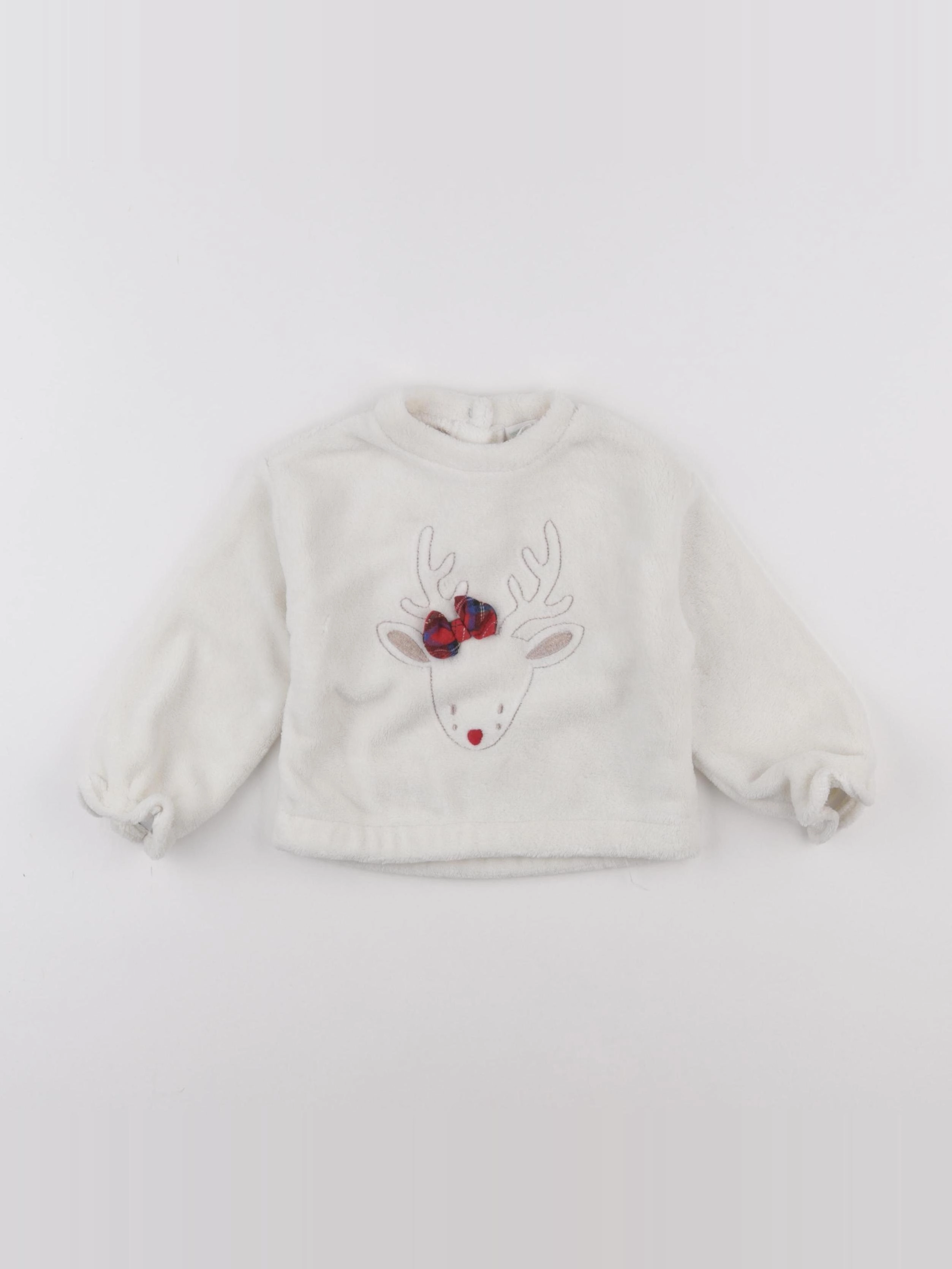 Vertbaudet - pull blanc - 2 ans