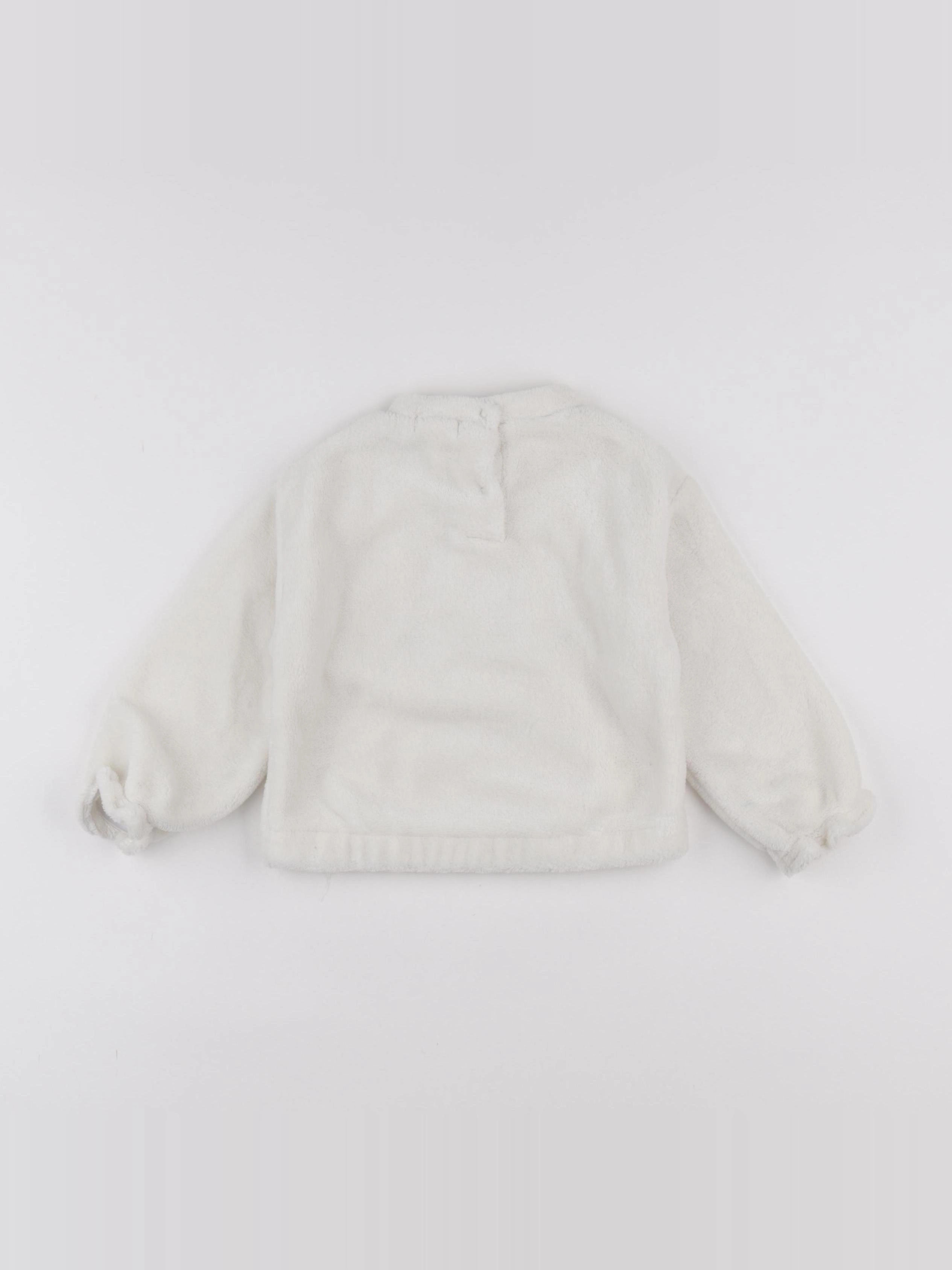 Vertbaudet - pull blanc - 2 ans