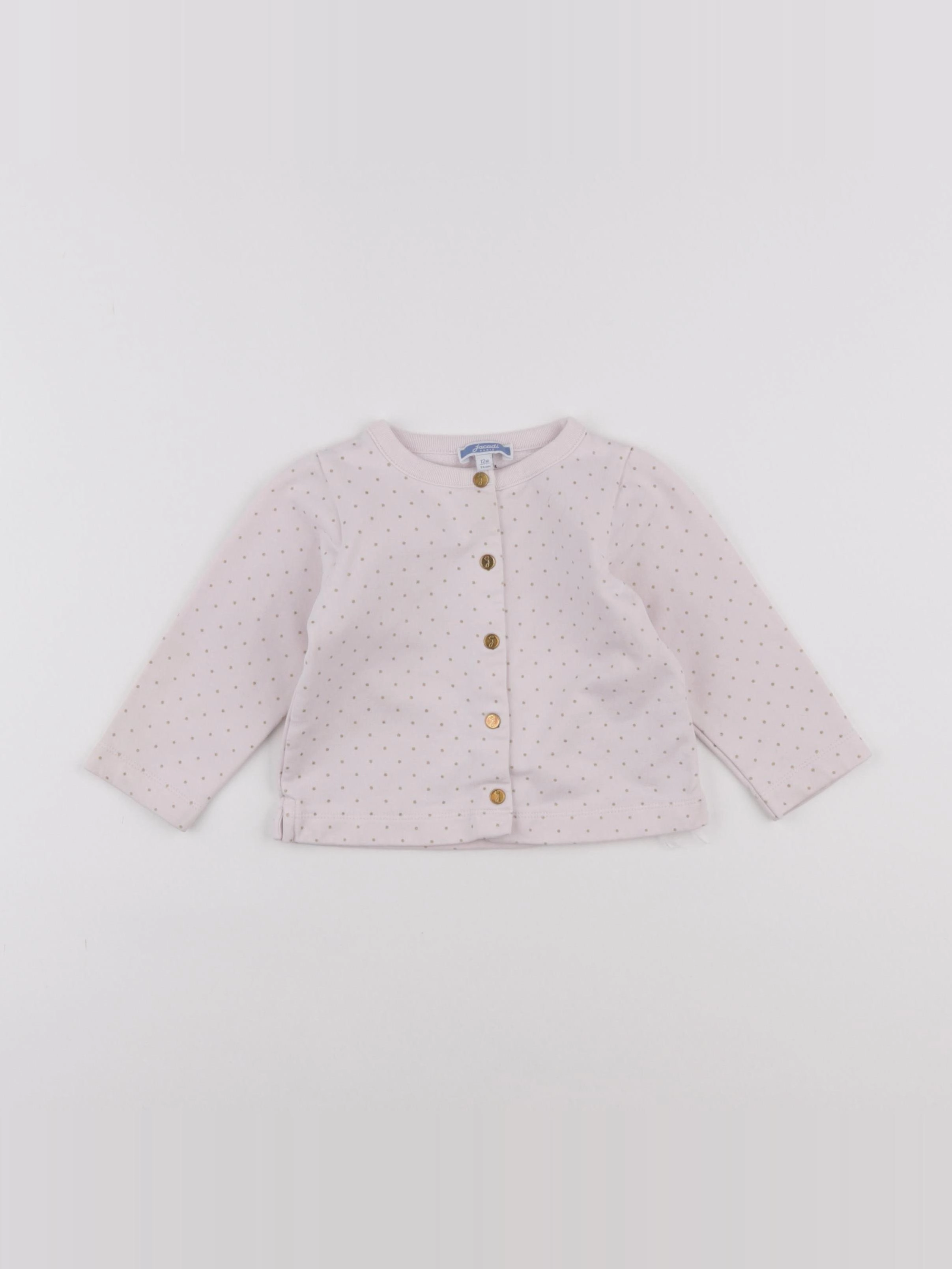 Jacadi - sweat rose - 12 mois
