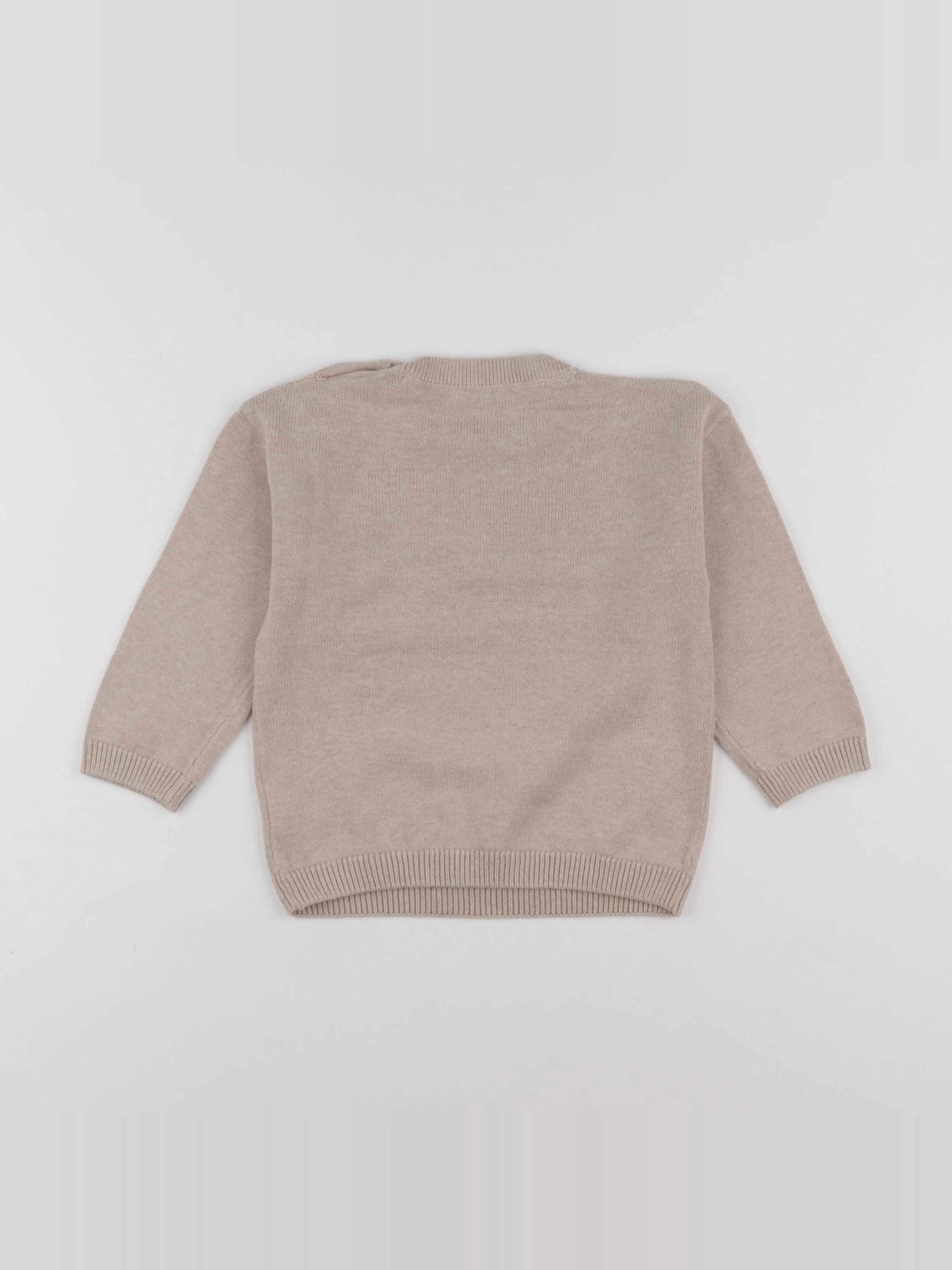 H&M - pull beige - 18 mois à 2 ans
