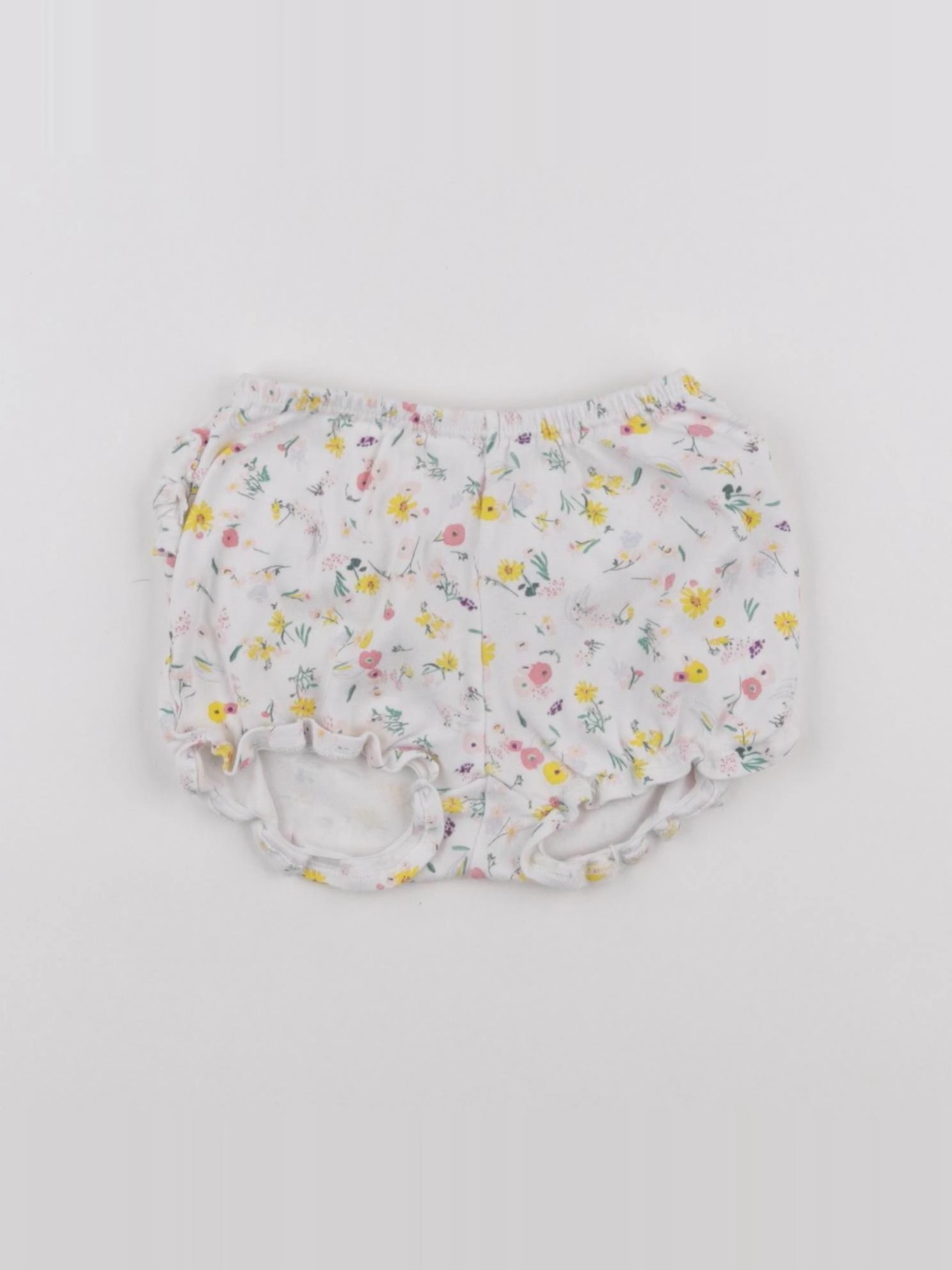 Petit Bateau - bloomer volants au dos multicolore - 6 mois