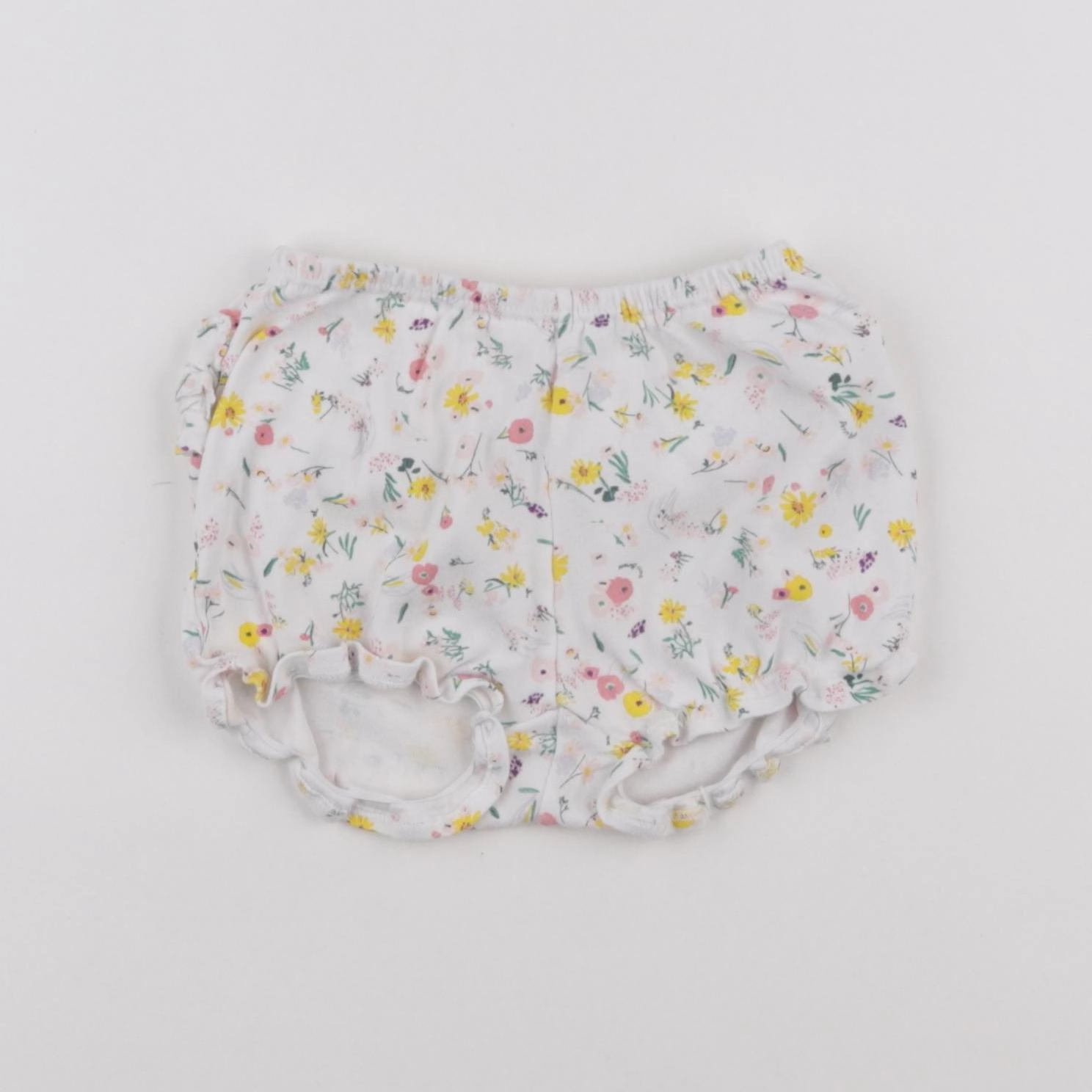 Petit Bateau - bloomer volants au dos multicolore - 6 mois