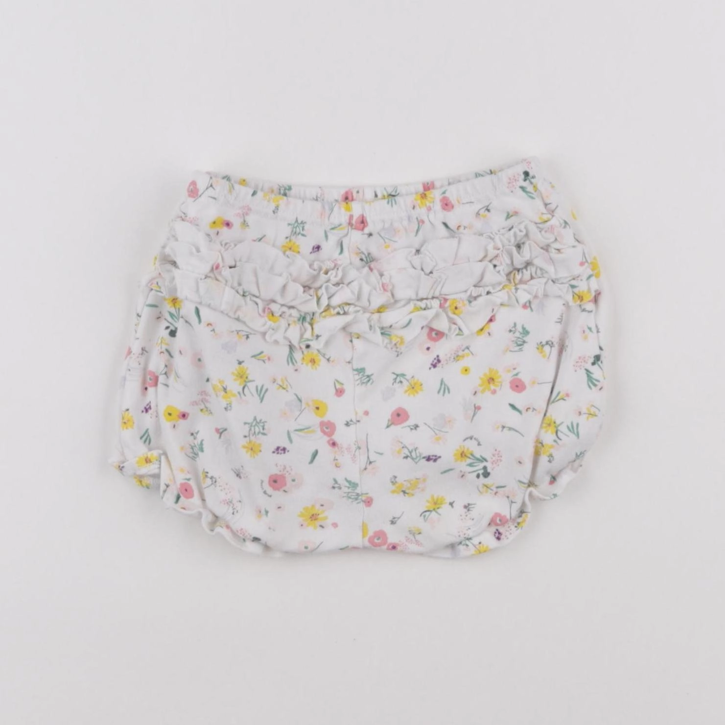 Petit Bateau - bloomer volants au dos multicolore - 6 mois