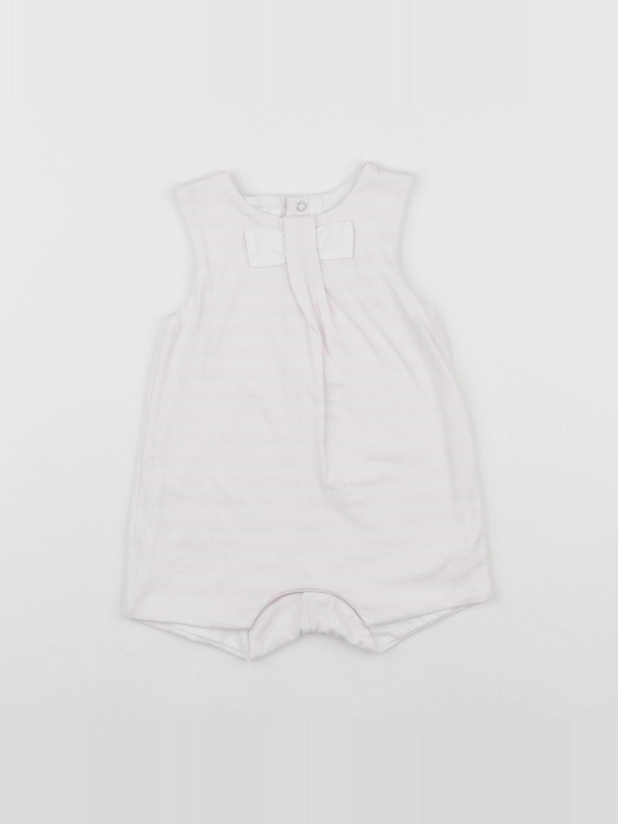 Jacadi - combinaison rose, blanc - 12 mois