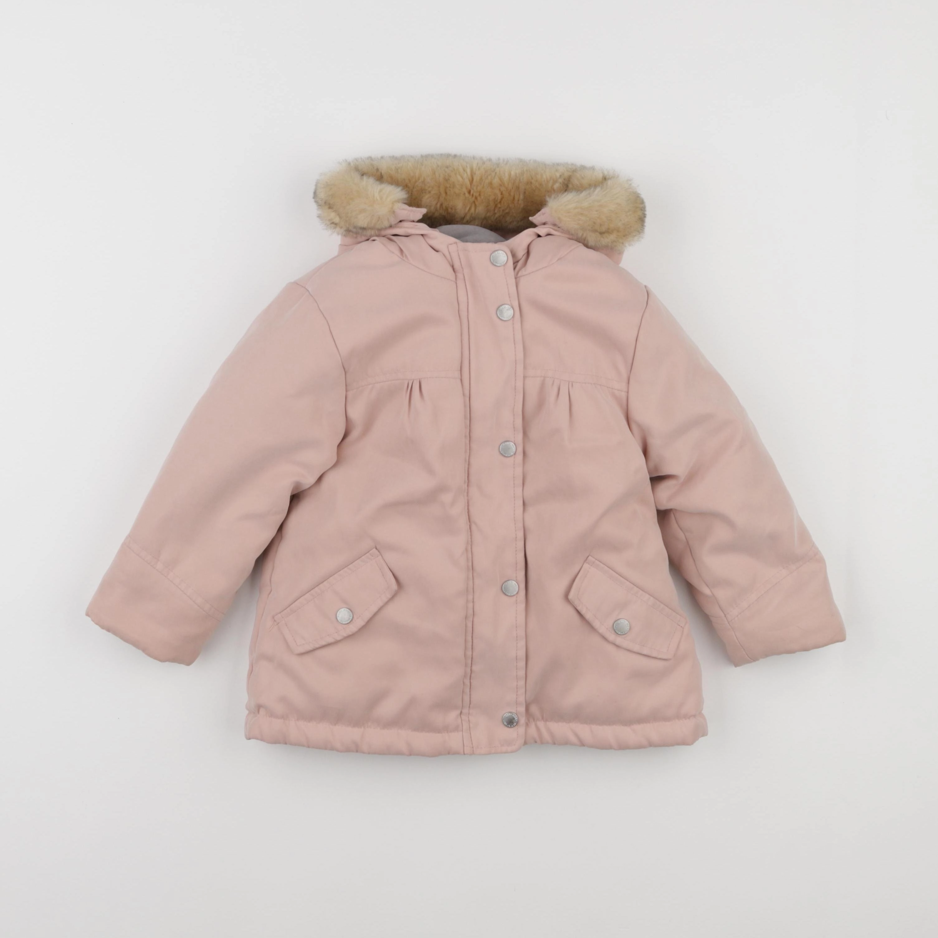 Vertbaudet - manteau rose - 2 ans