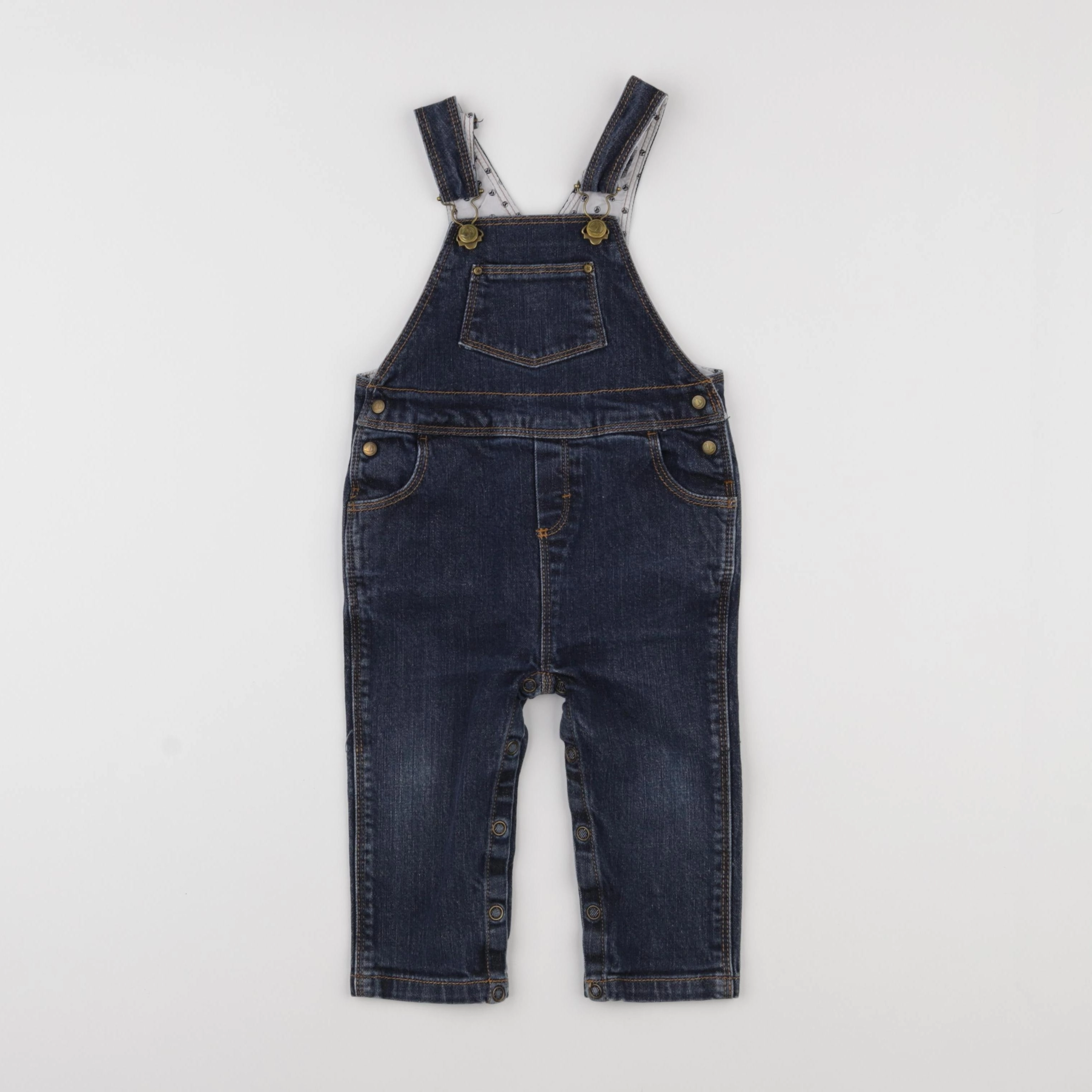 Petit Bateau - salopette bleu - 12 mois