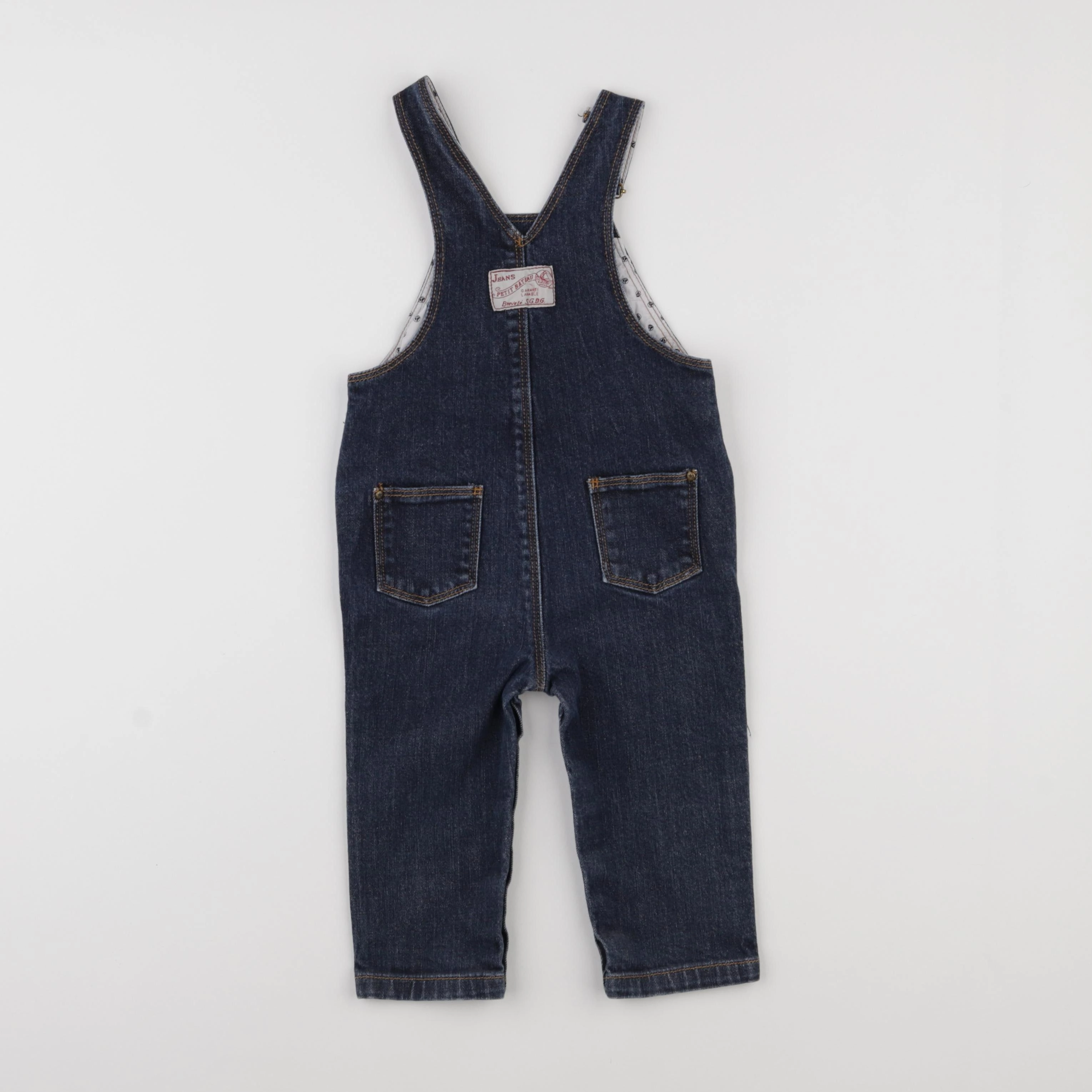 Petit Bateau - salopette bleu - 12 mois