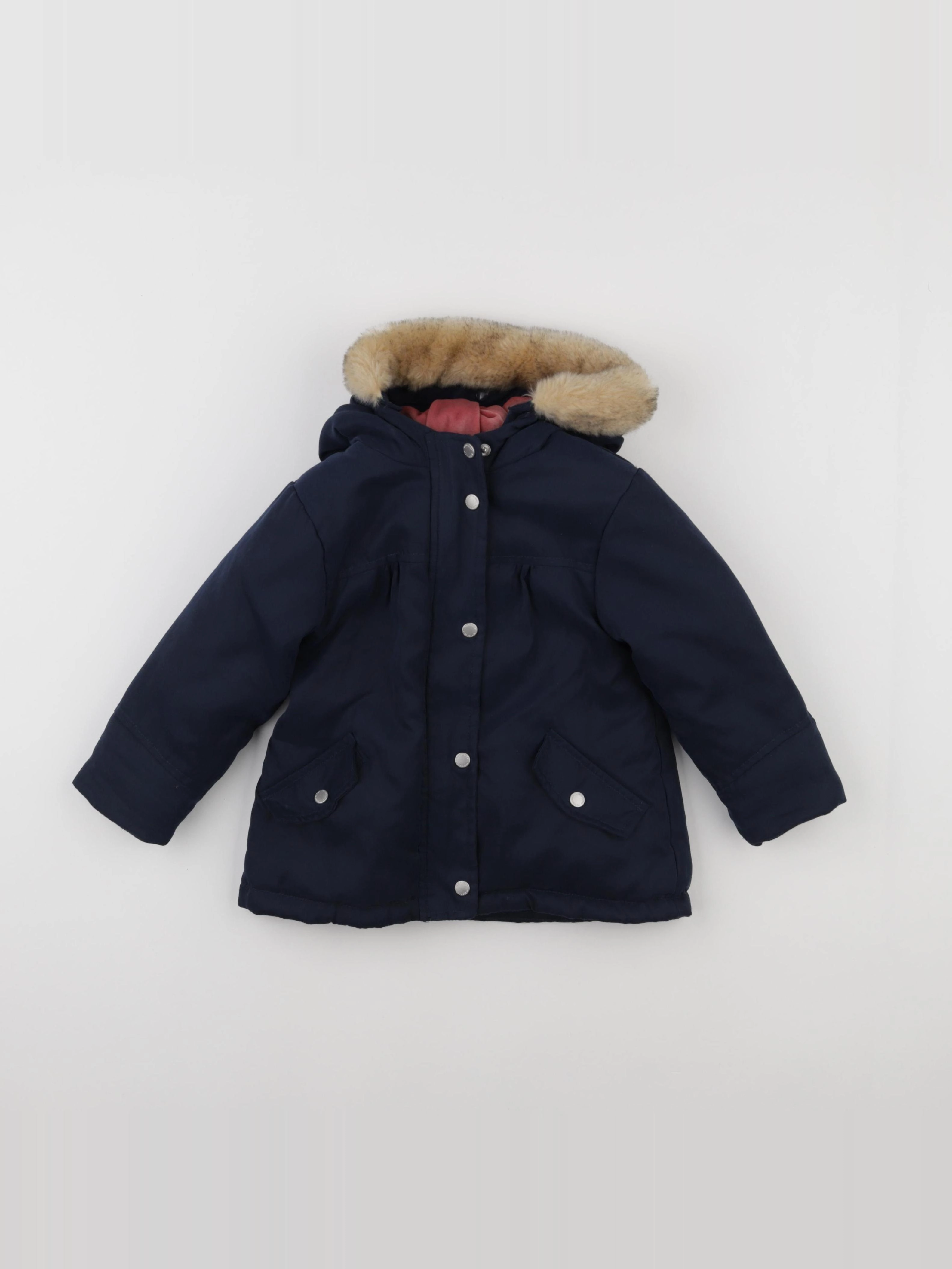 Vertbaudet - manteau bleu - 2 ans