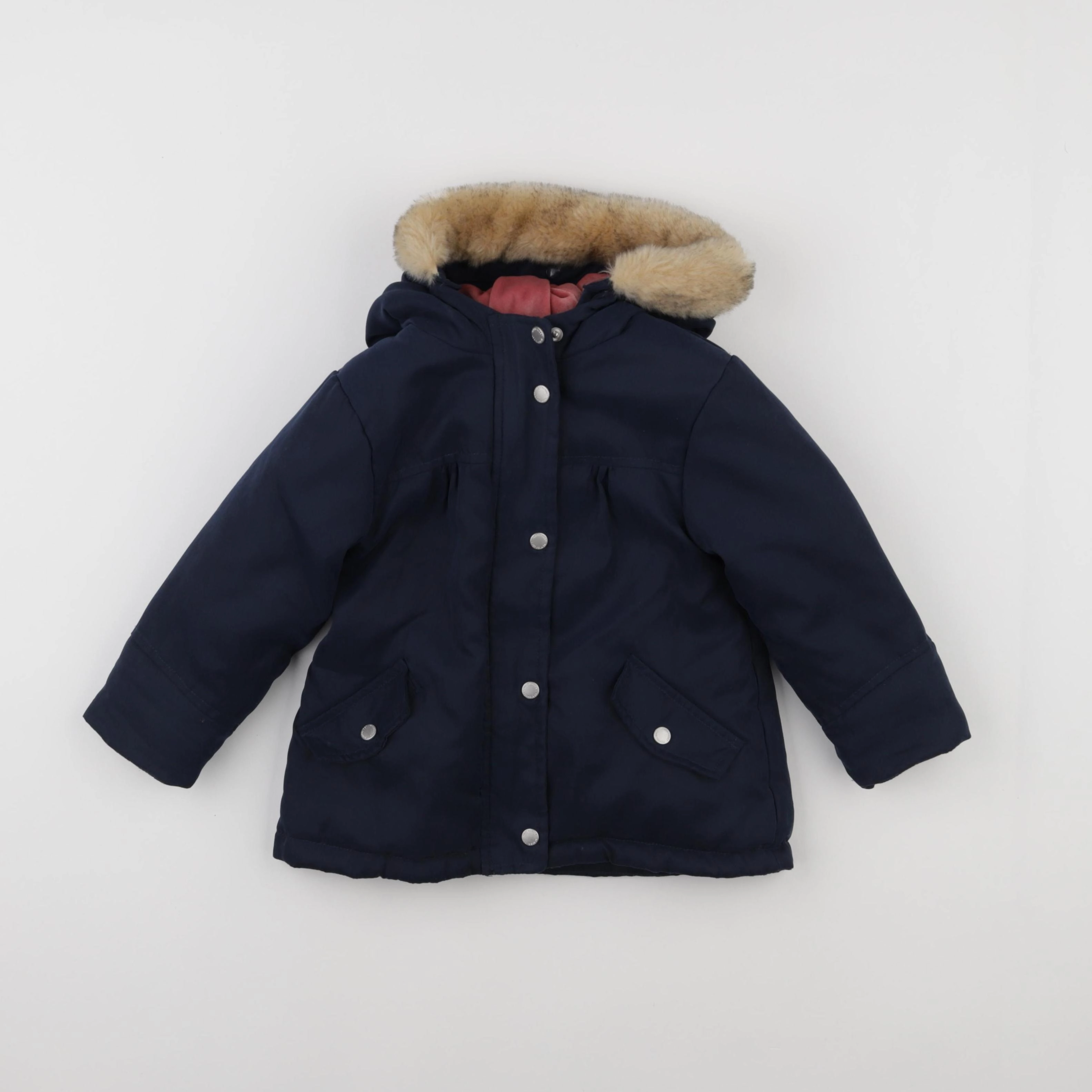 Vertbaudet - manteau bleu - 2 ans