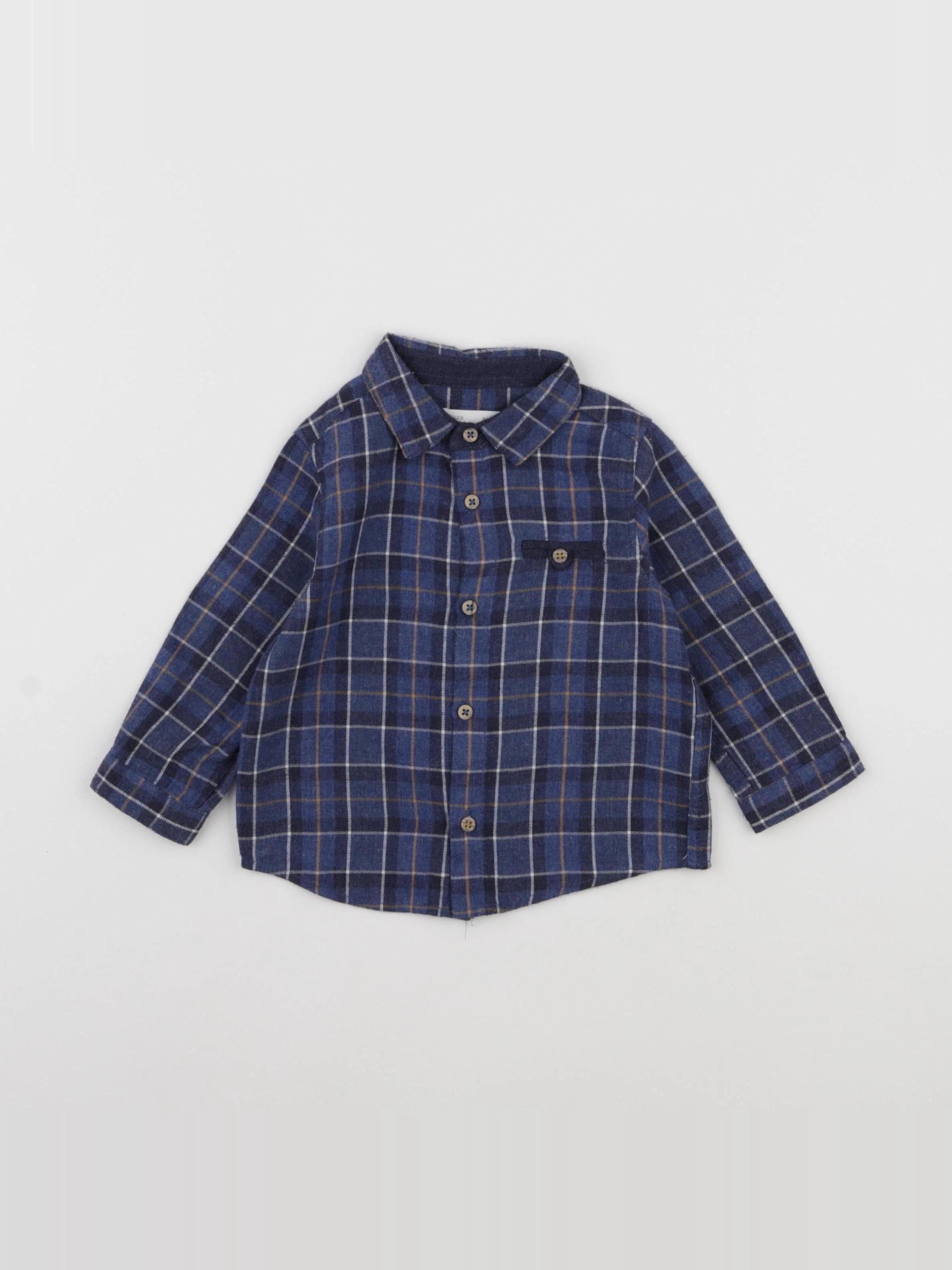 Zara - chemise bleu - 6/9 mois