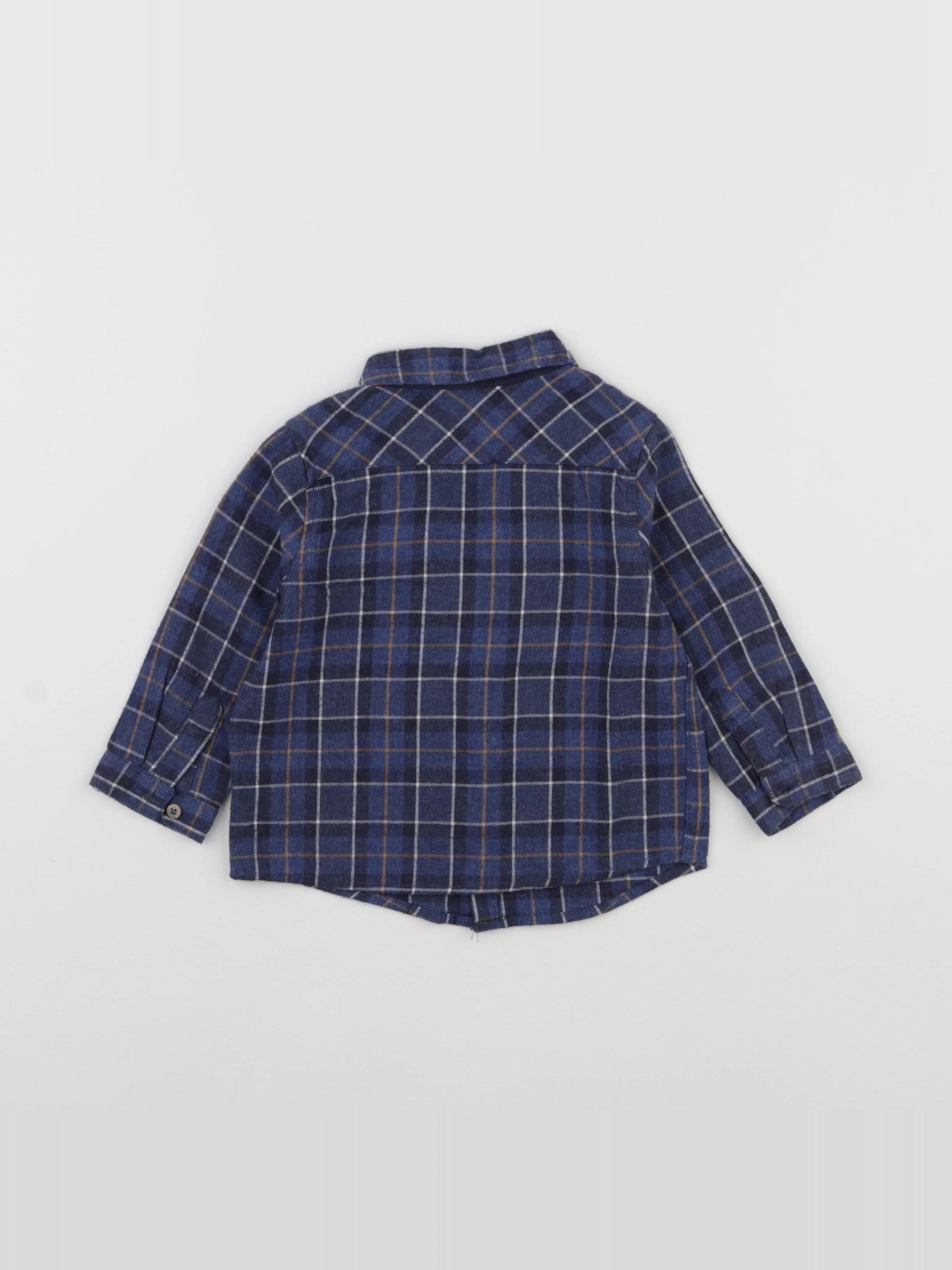Zara - chemise bleu - 6/9 mois