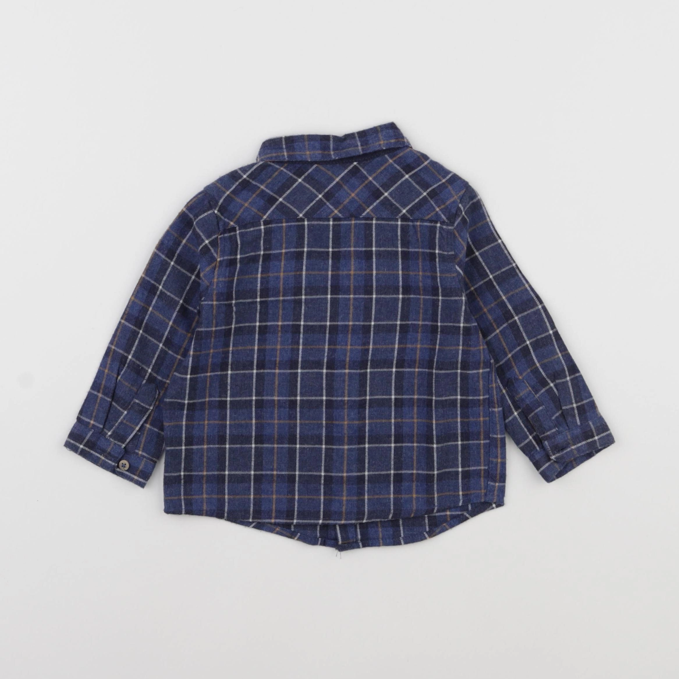 Zara - chemise bleu - 6/9 mois