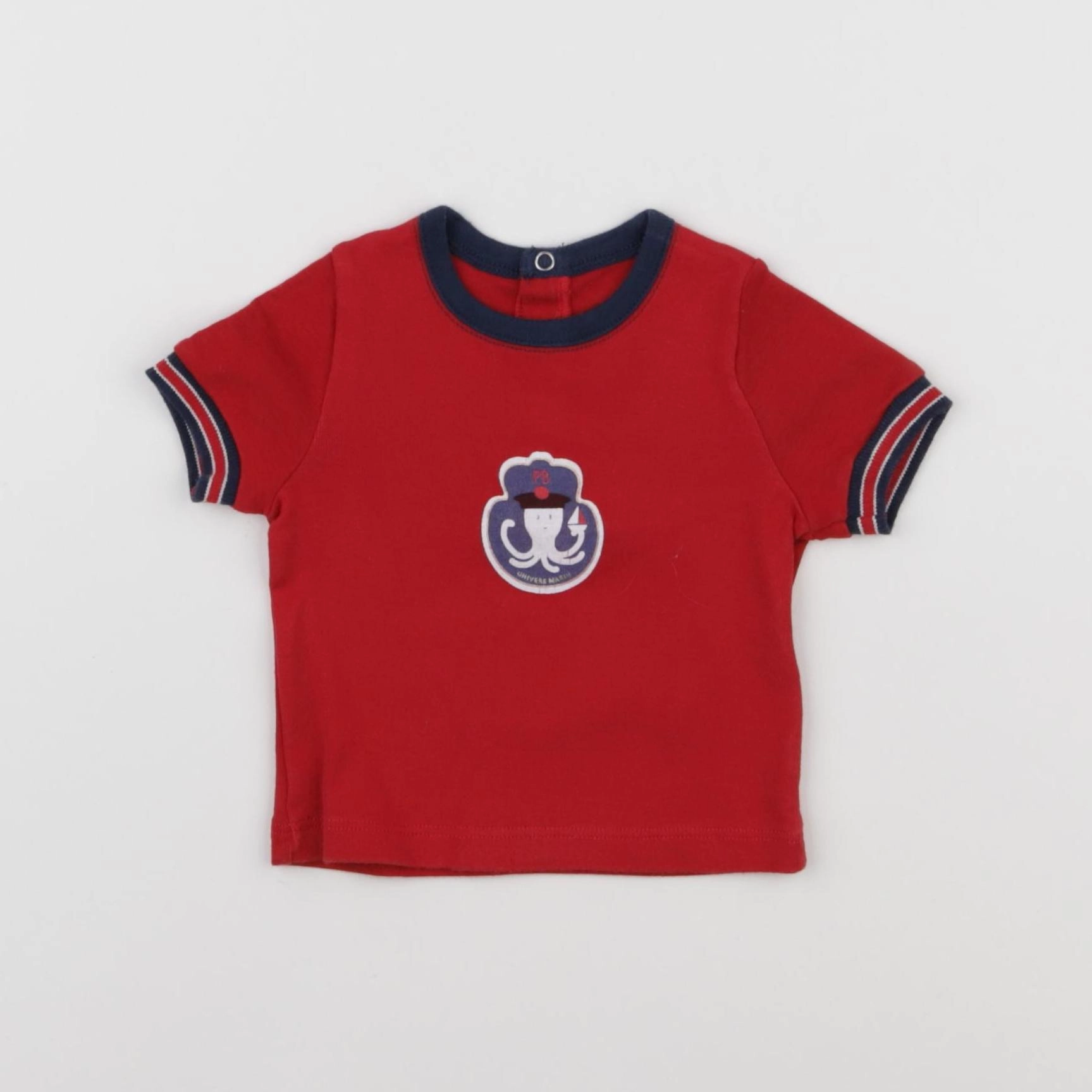 Petit Bateau - tee-shirt rouge - 3 mois
