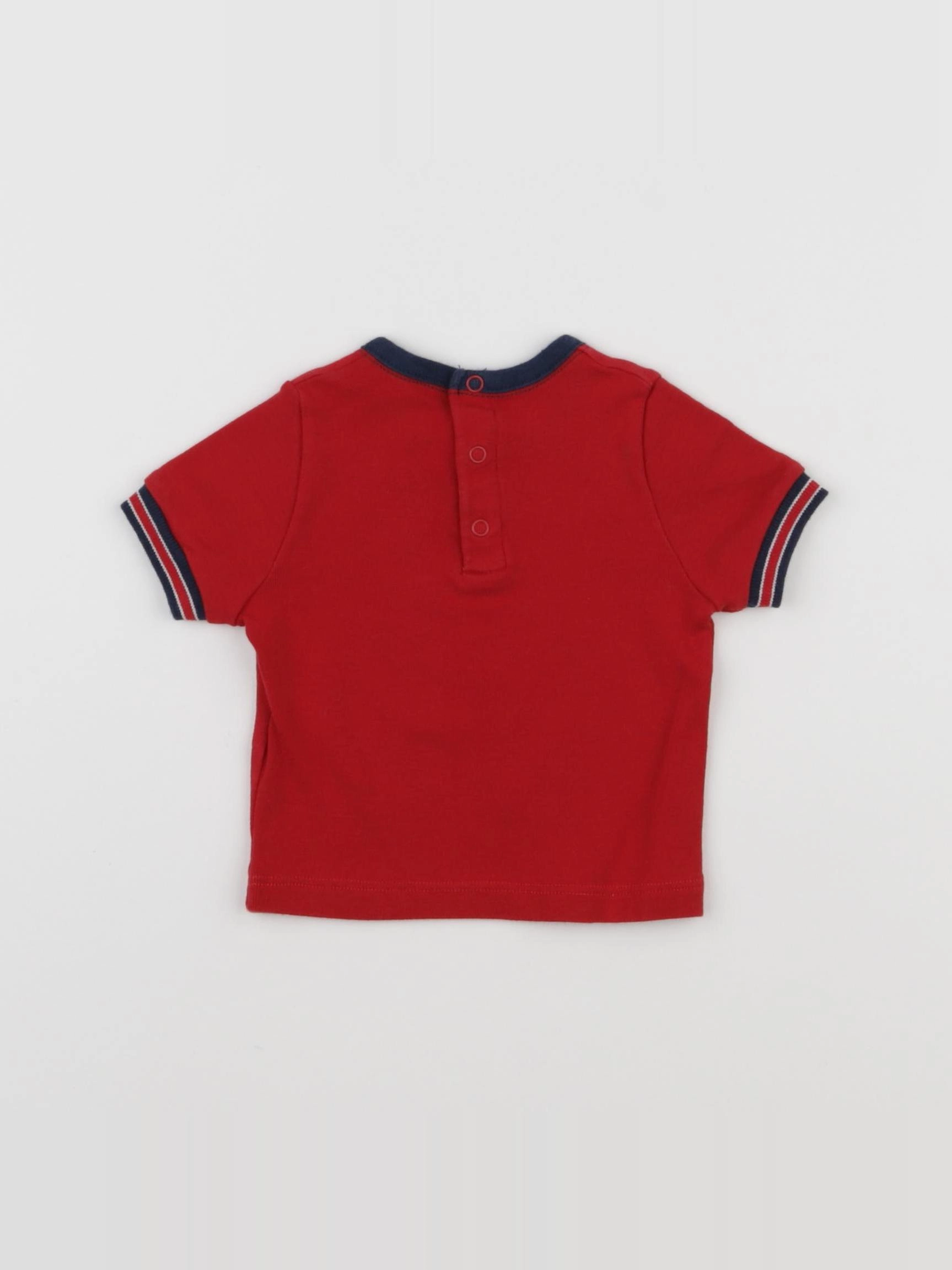 Petit Bateau - tee-shirt rouge - 3 mois