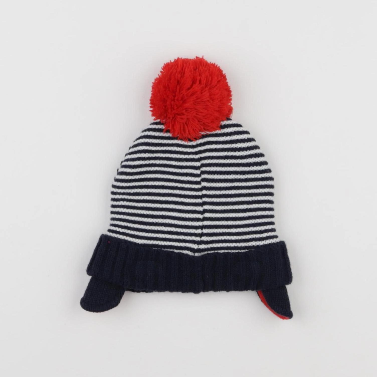 Boutchou - bonnet bleu, blanc - 6/12 mois