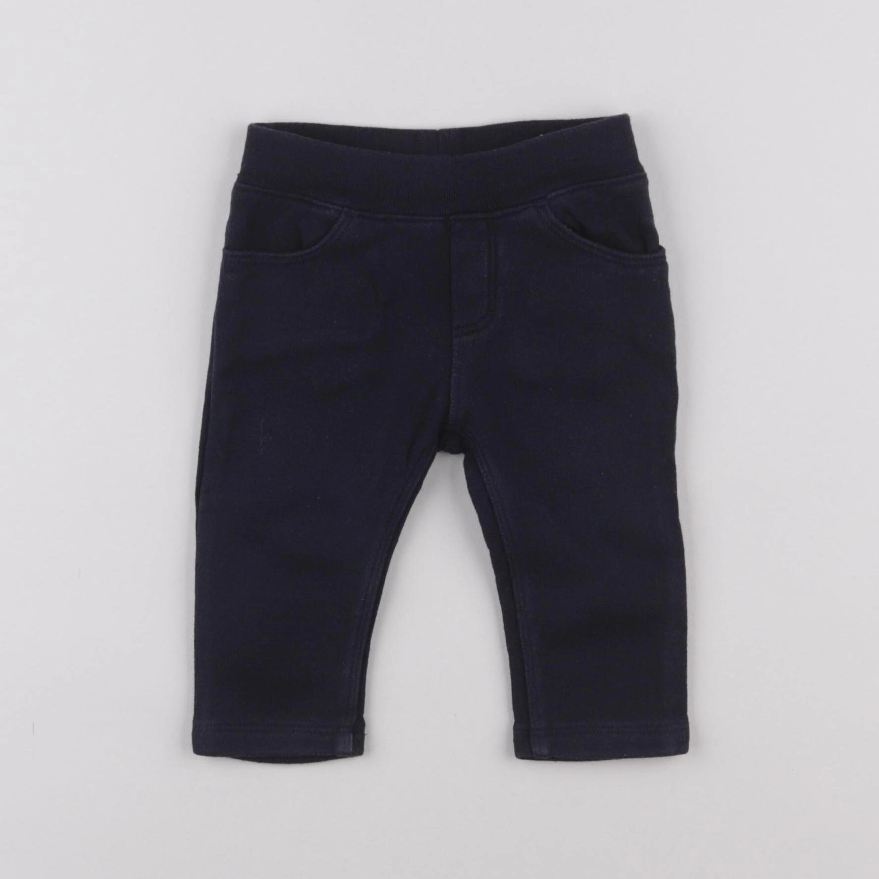 Petit Bateau - pantalon bleu - 3 mois