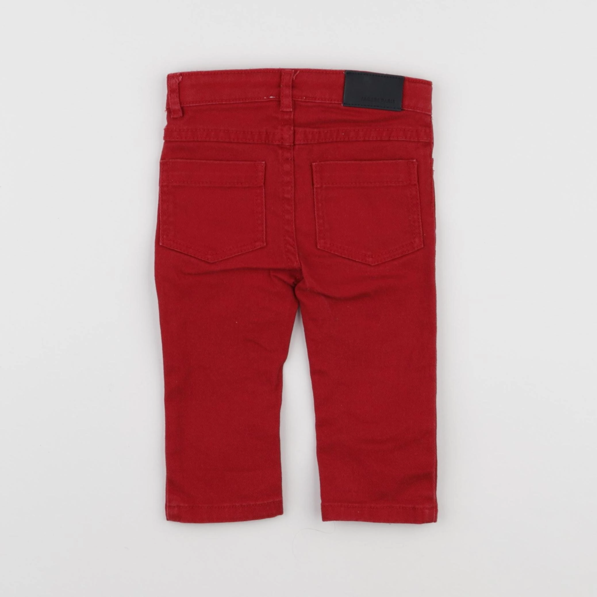 Jacadi - jean rouge - 12 mois