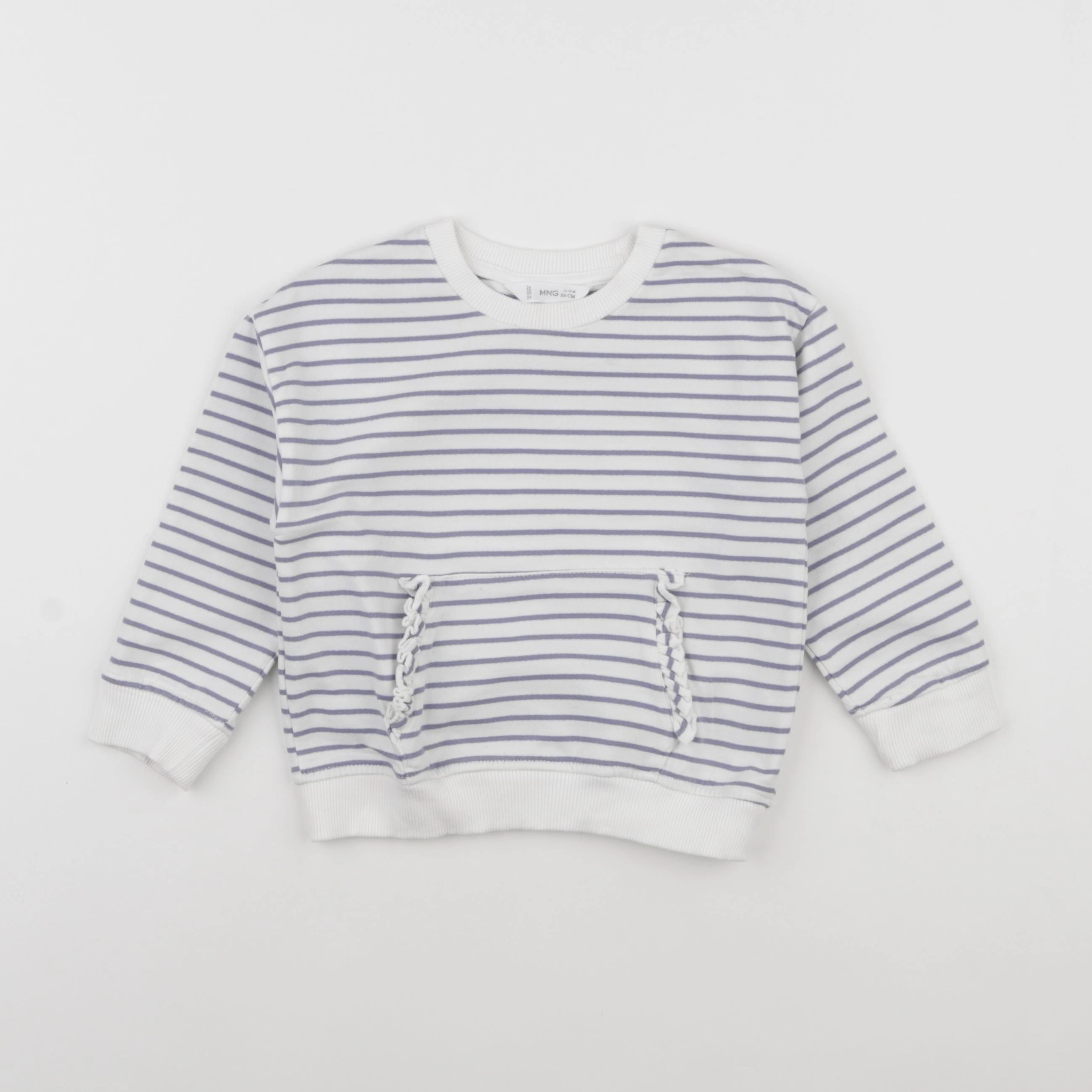 Mango - sweat blanc, violet - 12/18 mois