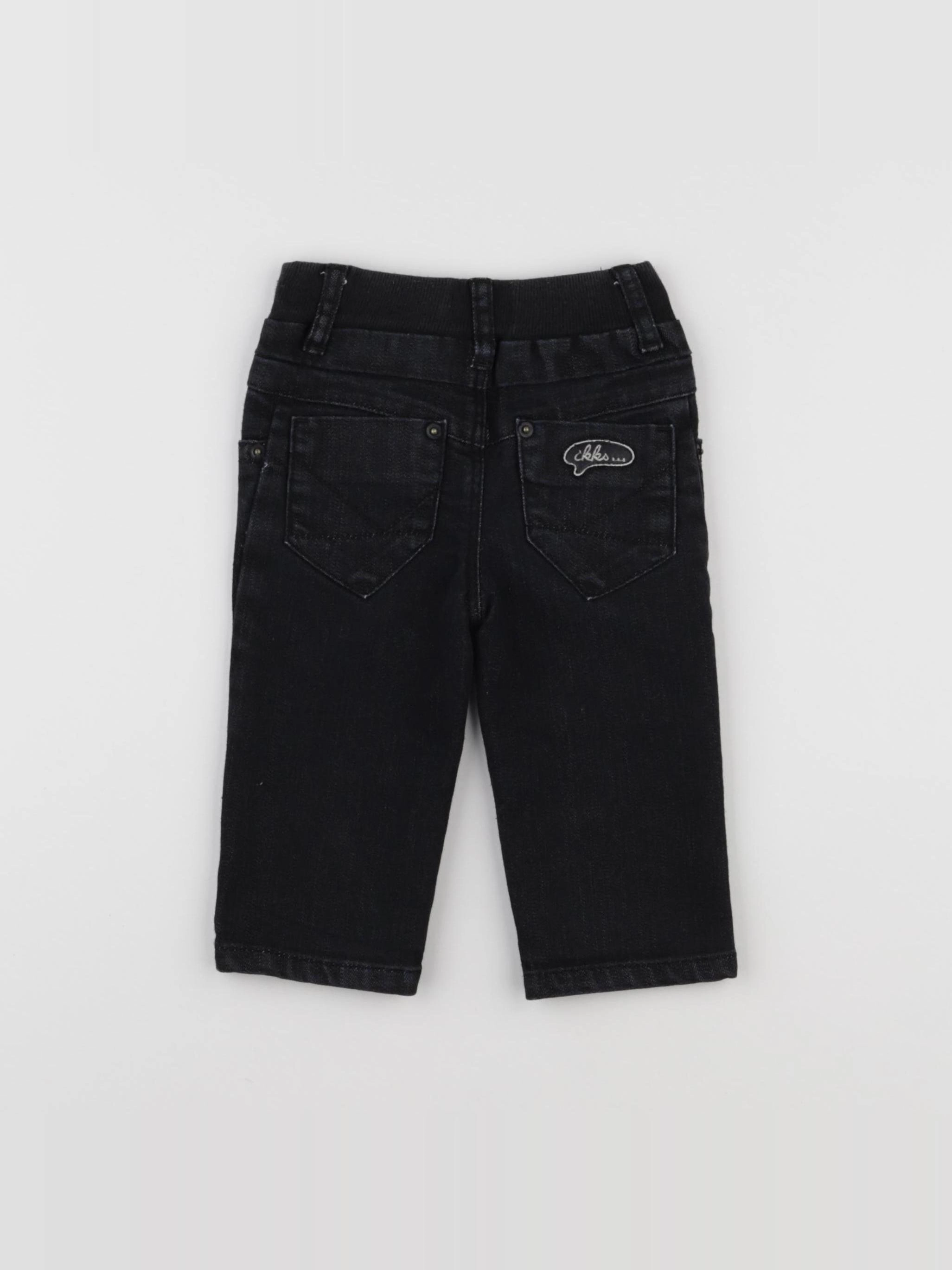 IKKS - jean noir - 6 mois